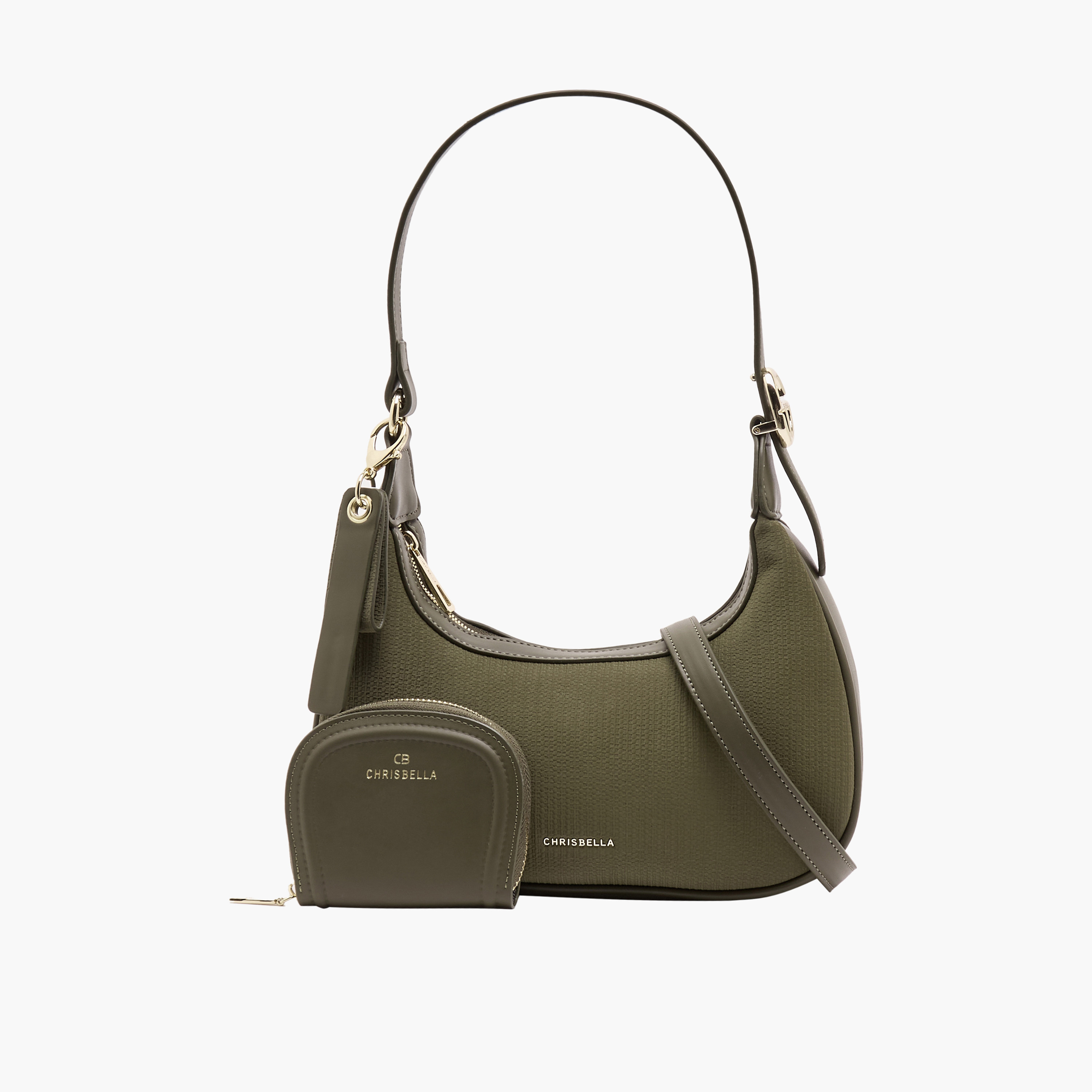 شنطة باجيت بارزة الملمس مع محفظة من كريسبيلا-women-bagsandwallets-handbags-image-1
