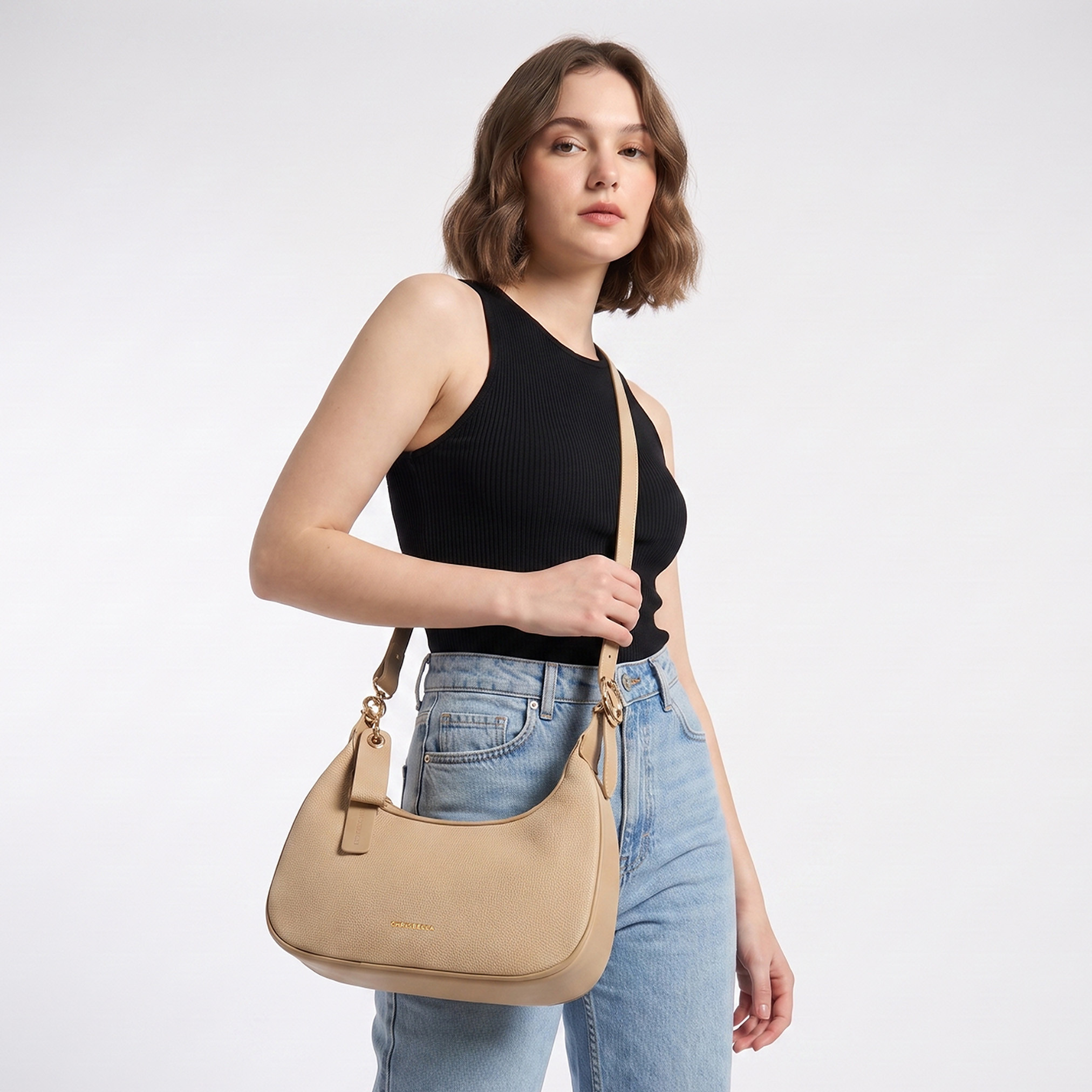 شنطة باجيت بارزة الملمس مع محفظة من كريسبيلا-women-bagsandwallets-handbags-image-2