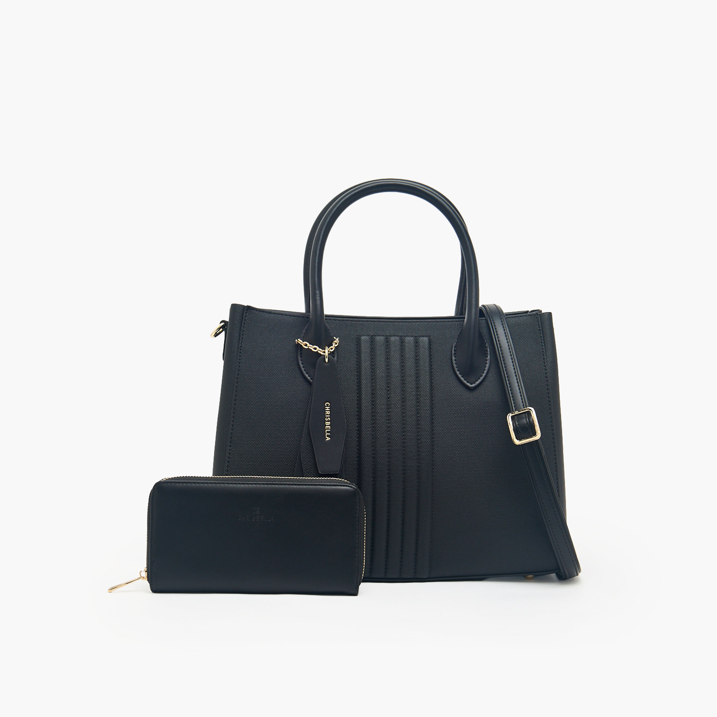 شنطة توتي بارزة الملمس مع محفظة بسحاب من كريسبيلا-women-bagsandwallets-handbags-image-42