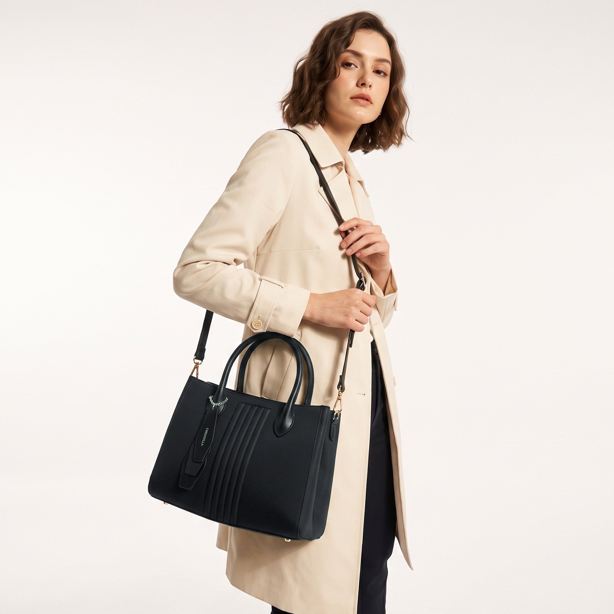 Chrisbella Textured Tote Bag with Zip Around Wallet-women-bagsandwallets-handbags-image-3