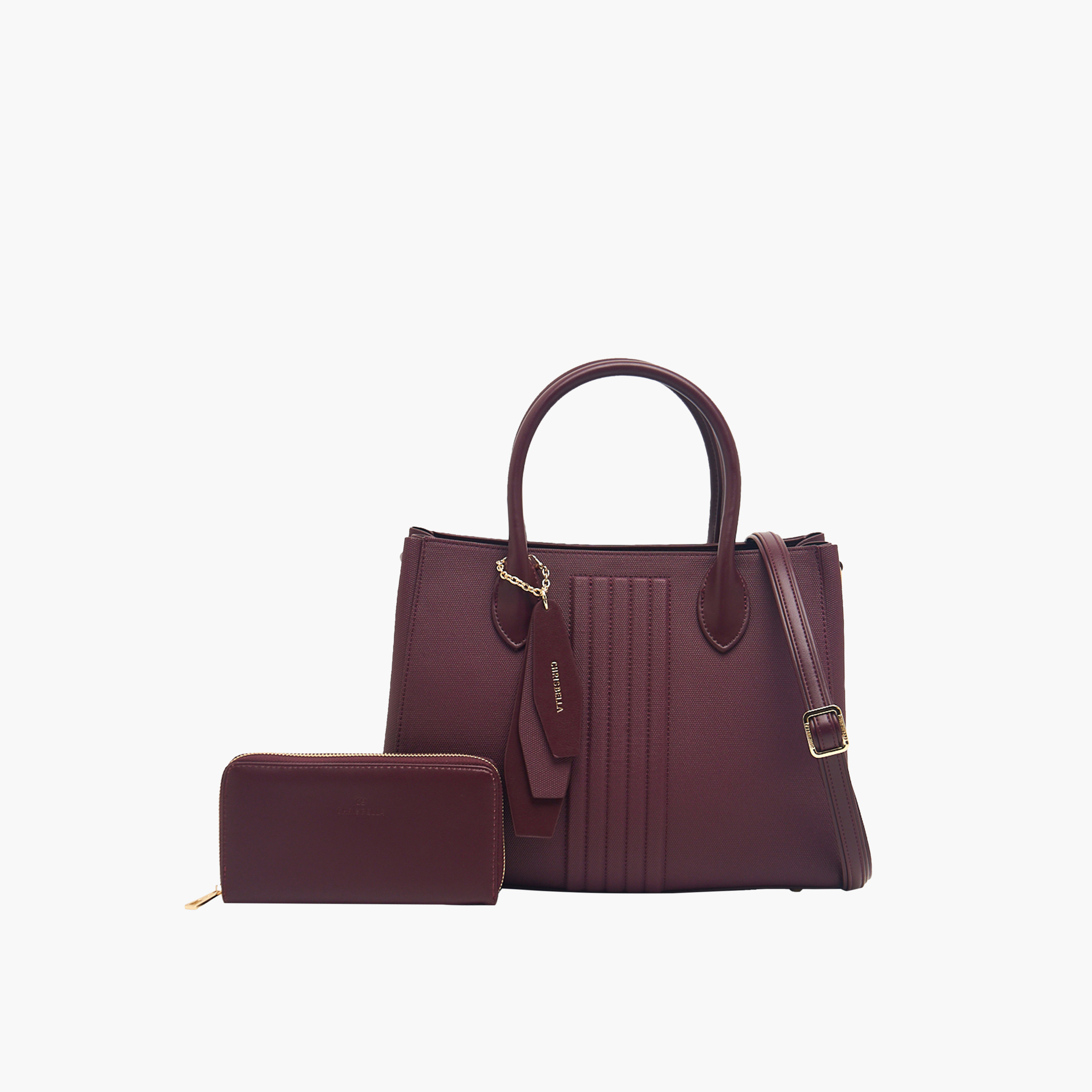 شنطة توتي بارزة الملمس مع محفظة بسحاب من كريسبيلا-women-bagsandwallets-handbags-image-32