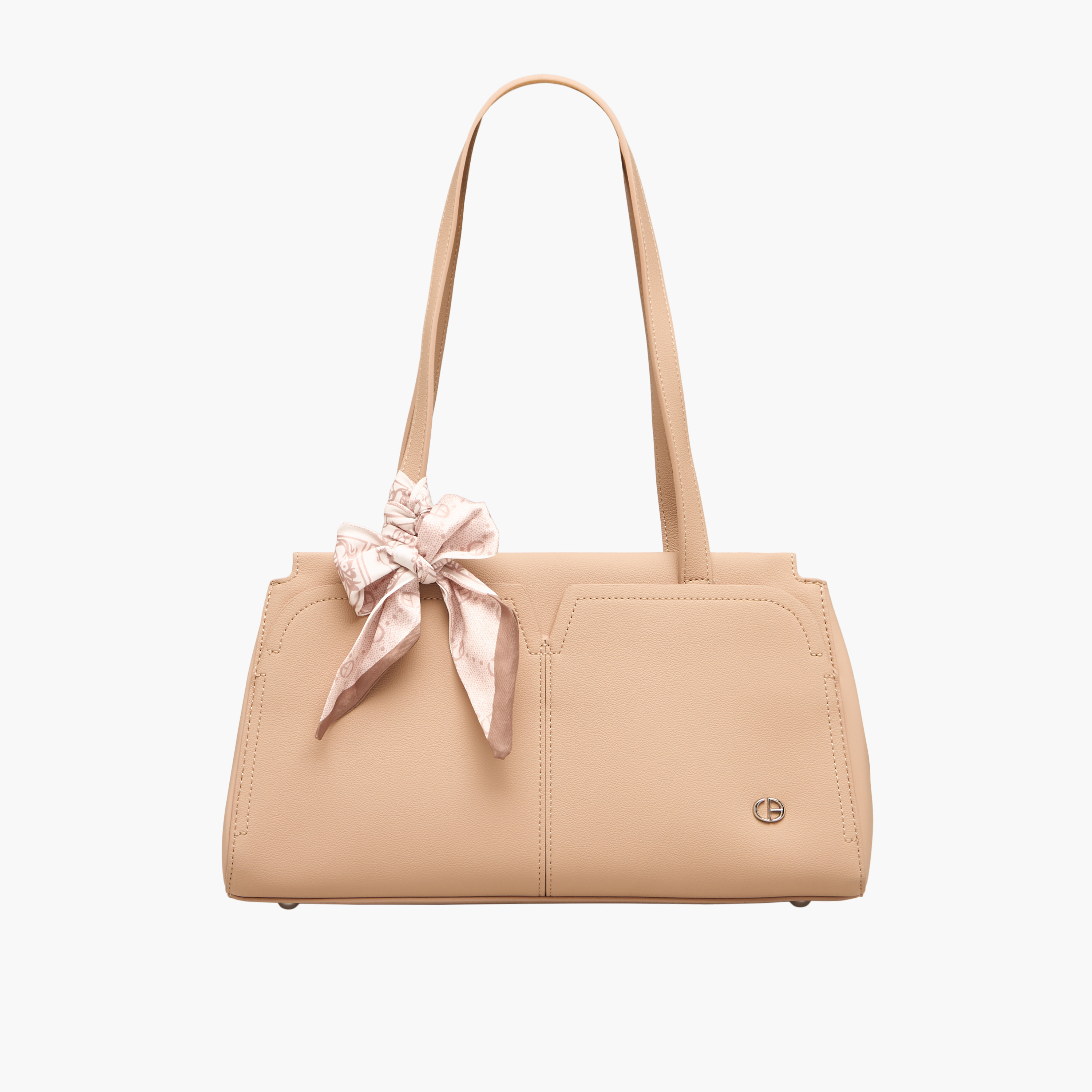 Chrisbella Textured Tote Bag with Pouch-women-bagsandwallets-handbags-image-3
