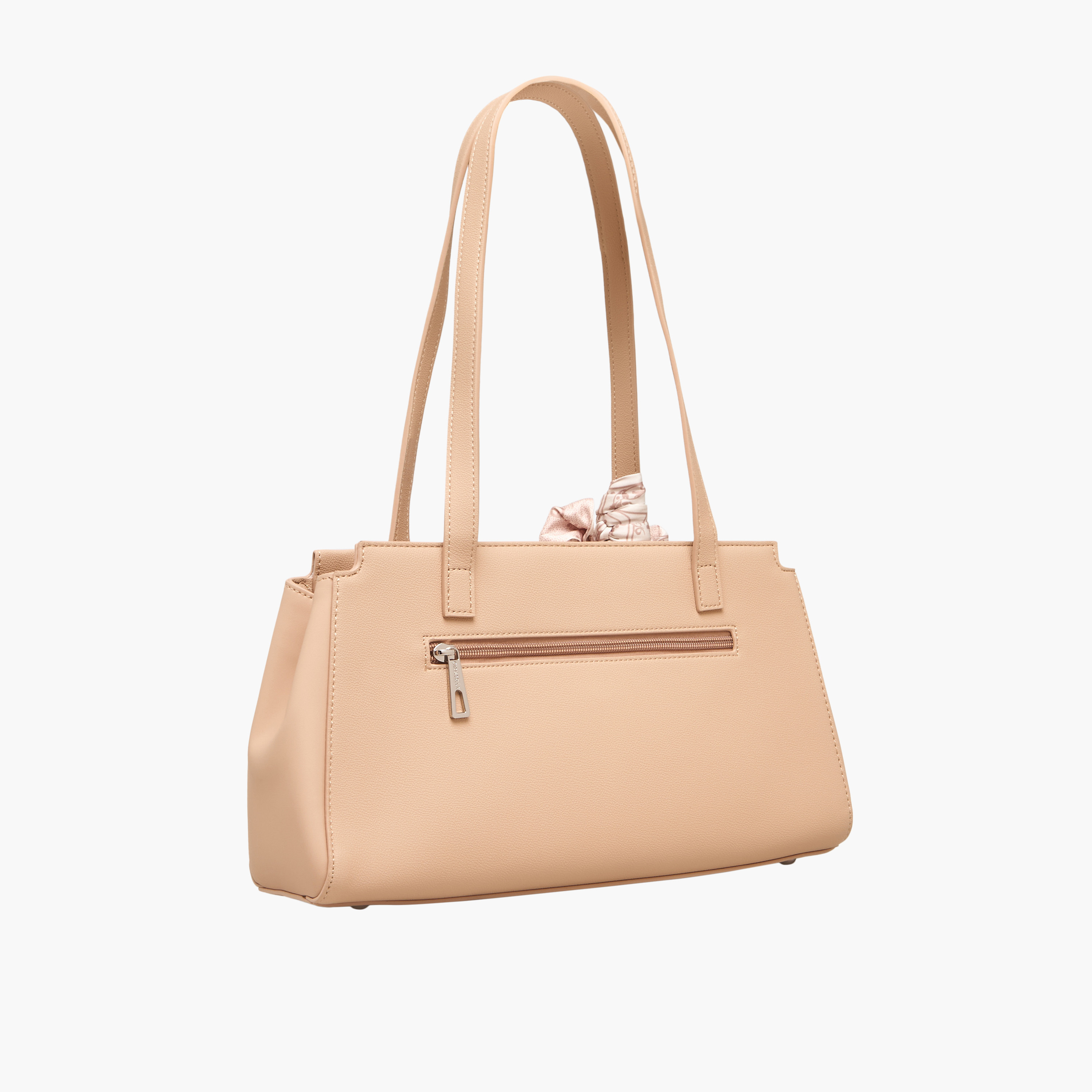 Chrisbella Textured Tote Bag with Pouch-women-bagsandwallets-handbags-image-4