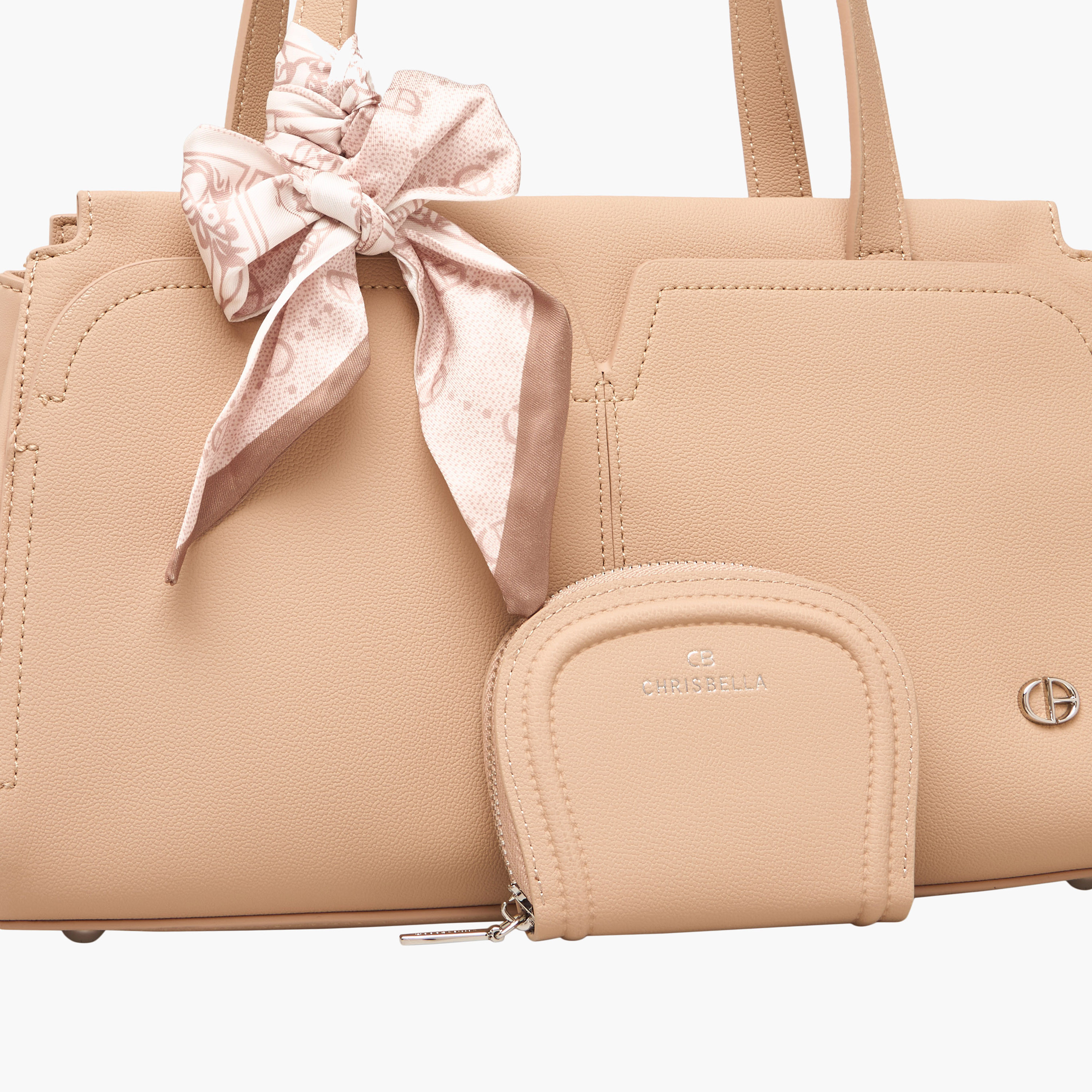 Chrisbella Textured Tote Bag with Pouch-women-bagsandwallets-handbags-image-6
