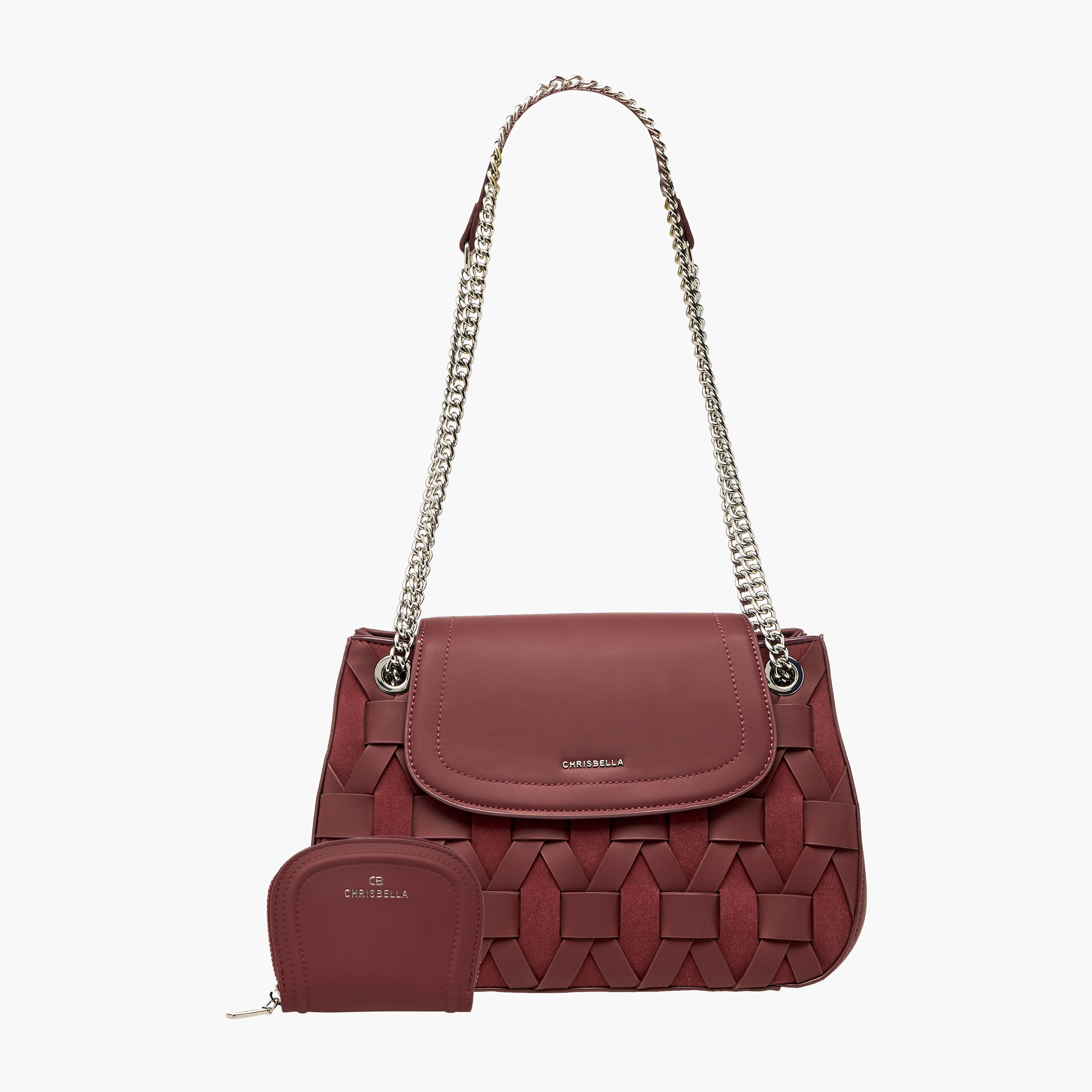 شنطة كروس بودي بألواح مع شنطة صغيرة من كريسبيلا-women-bagsandwallets-handbags-image-12