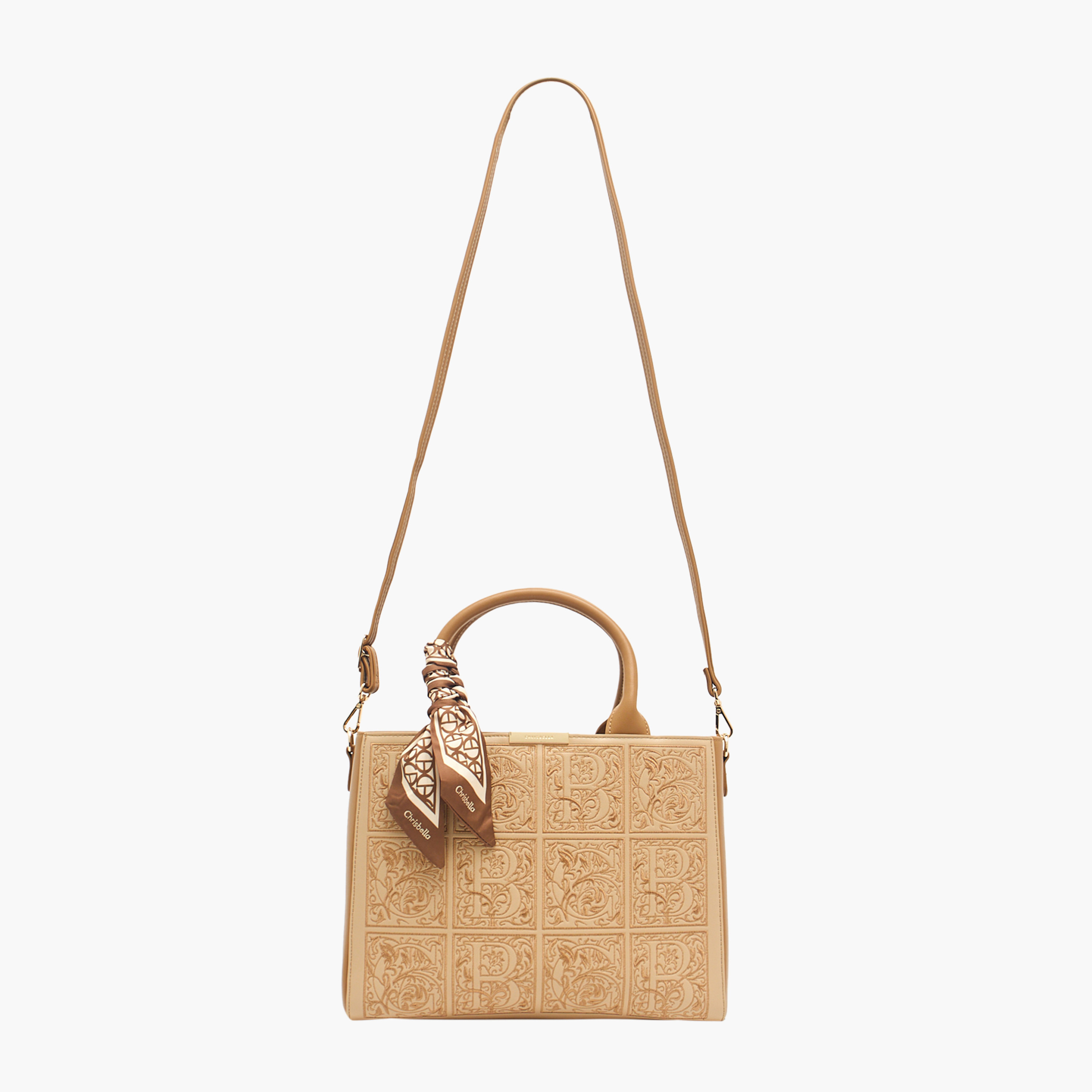 شنطة توتي منقوشة مع محفظة بسحاب إغلاق دائري من كريسبيلا-women-bagsandwallets-handbags-image-3