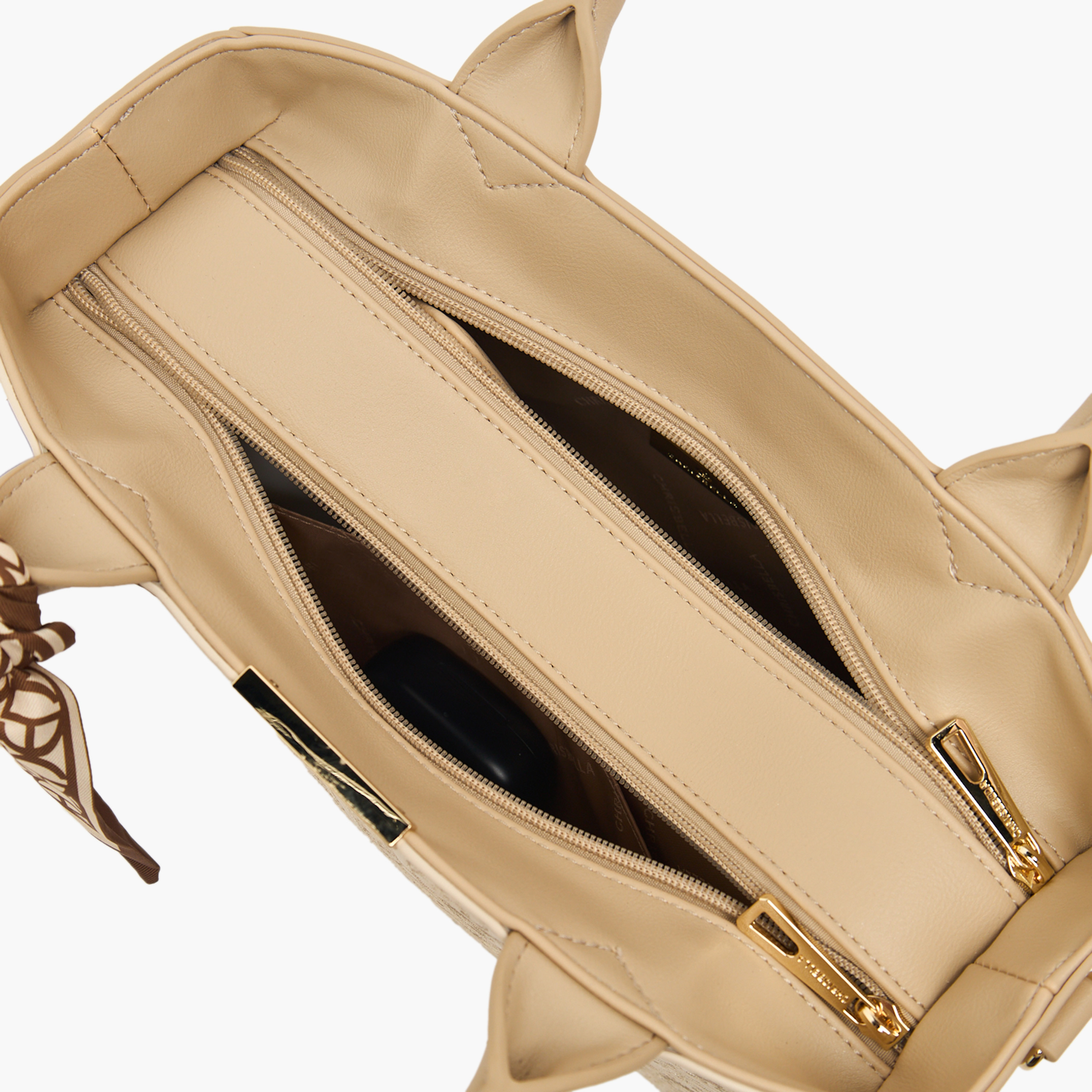 شنطة توتي منقوشة مع محفظة بسحاب إغلاق دائري من كريسبيلا-women-bagsandwallets-handbags-image-33