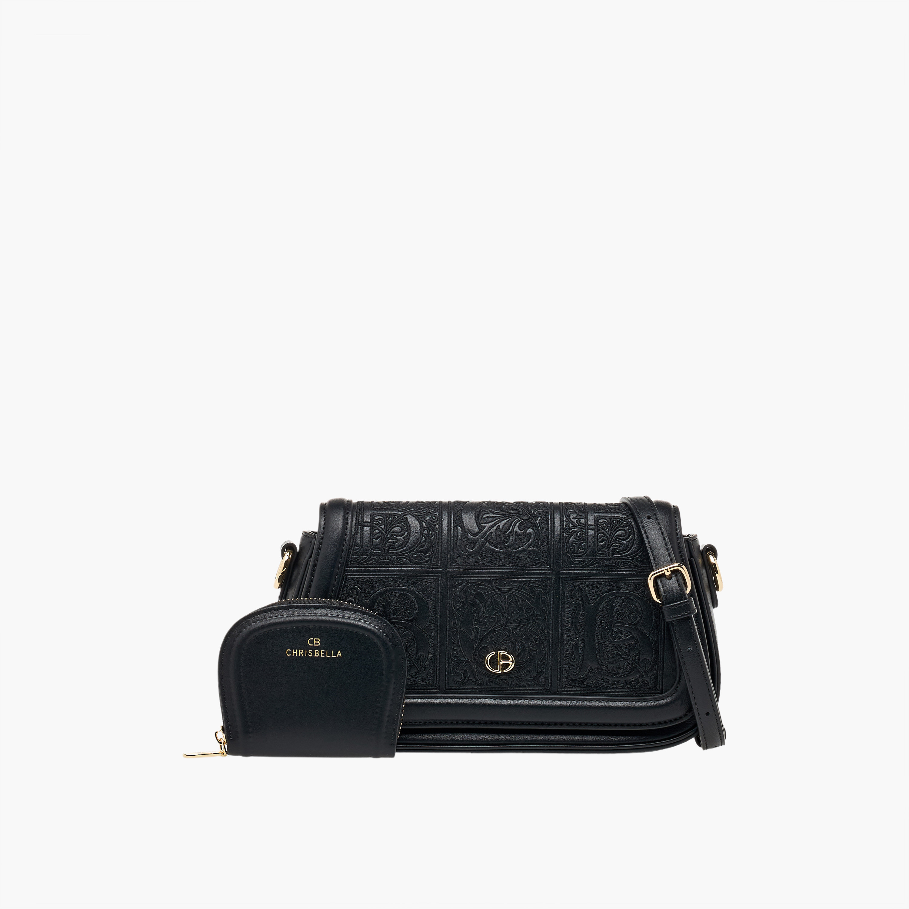 شنطة كتف بارزة الملمس مع شنطة صغيرة من كريسبيلا-women-bagsandwallets-handbags-image-1