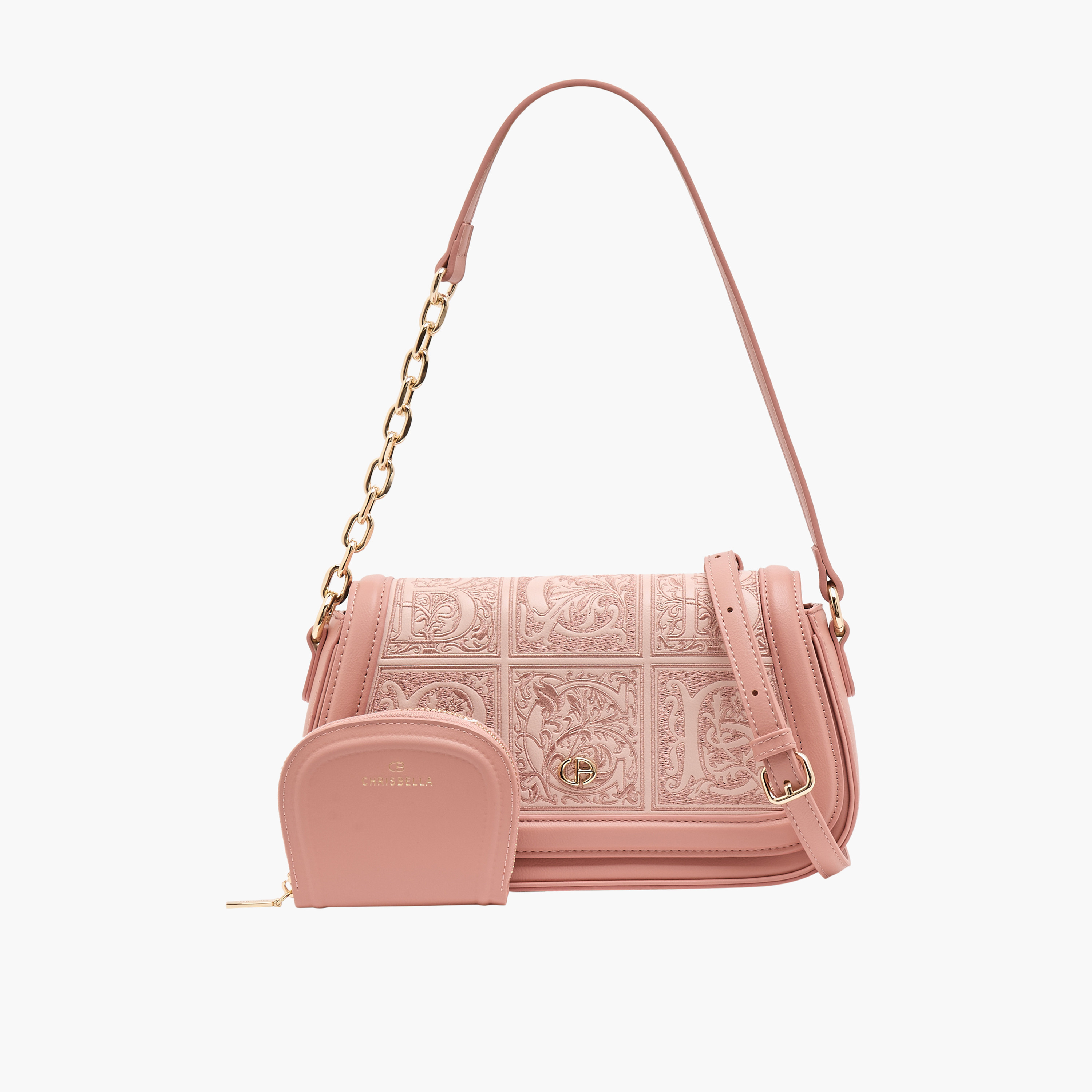 شنطة كتف بارزة الملمس مع شنطة صغيرة من كريسبيلا-women-bagsandwallets-handbags-image-22