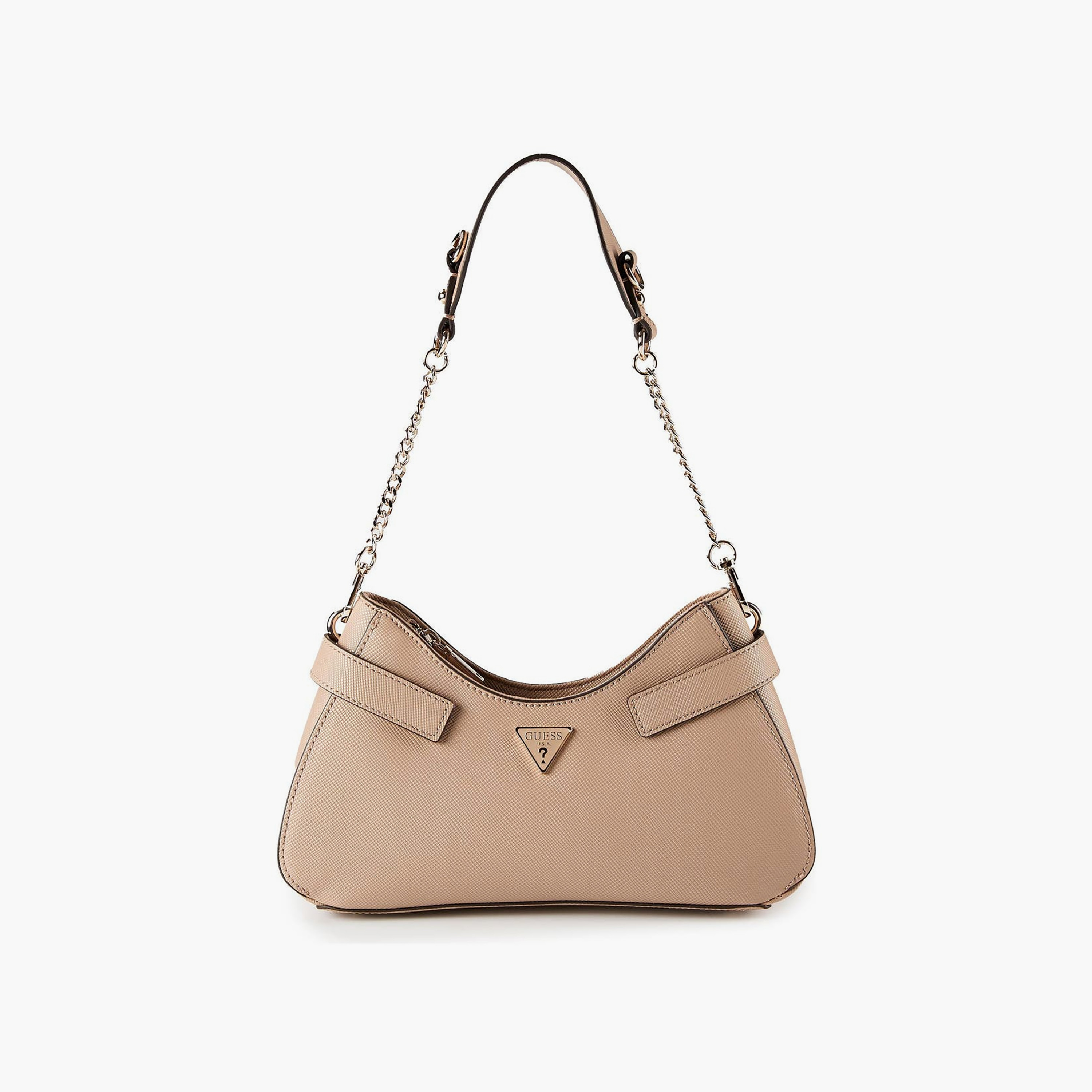 Guess Serenova Plain Shoulder Bag with Zipper Closure & Detachable Strap-women-bagsandwallets-handbags-image-1