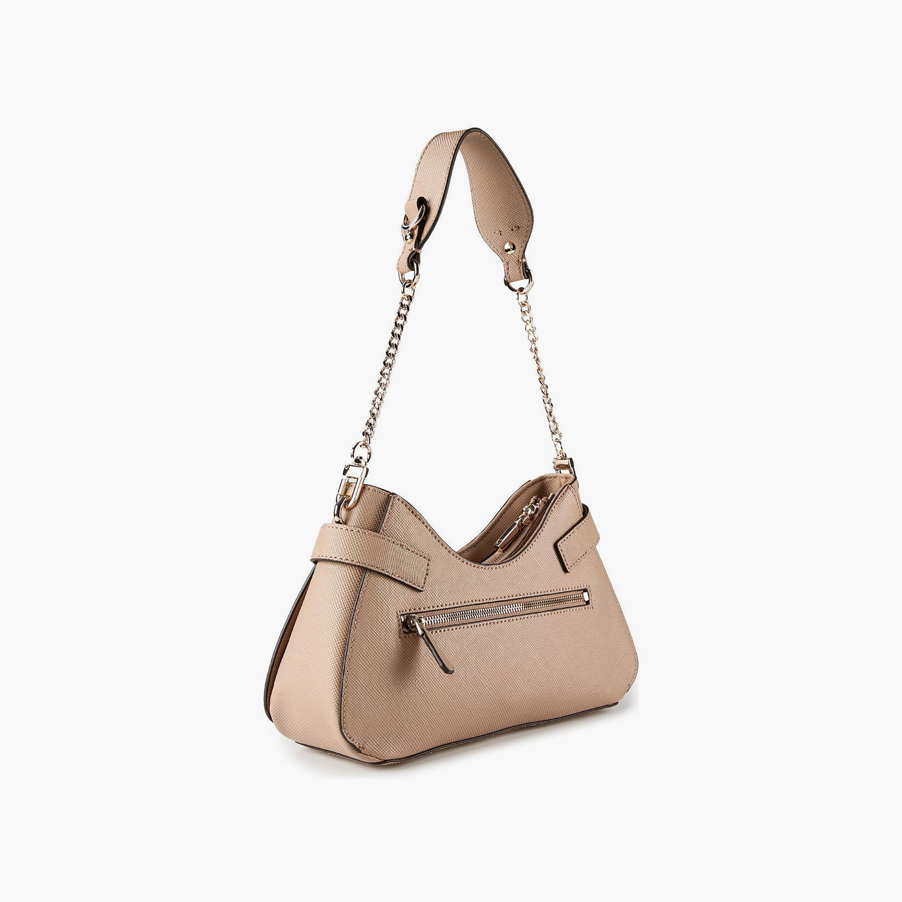 Guess Serenova Plain Shoulder Bag with Zipper Closure & Detachable Strap-women-bagsandwallets-handbags-image-2