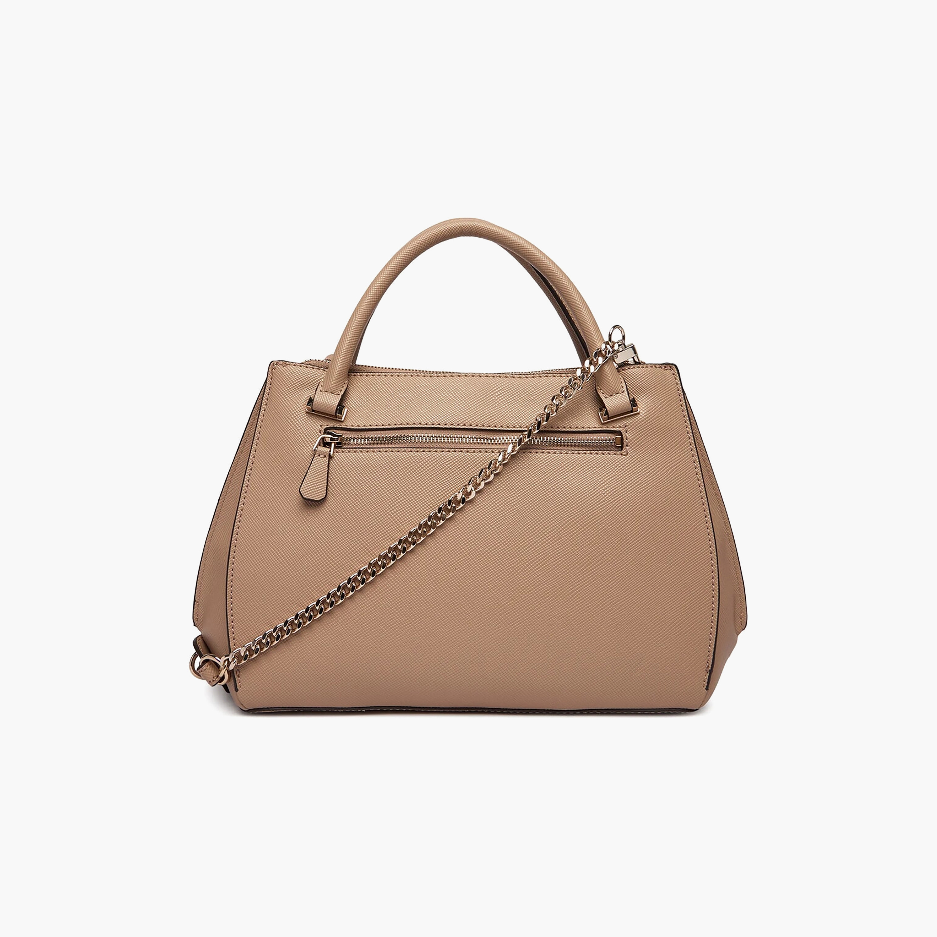 حقيبة كتف Guess Serenova سادة بمقبضين وسحاب إغلاق وحزام قابل للفصل-women-bagsandwallets-handbags-image-2
