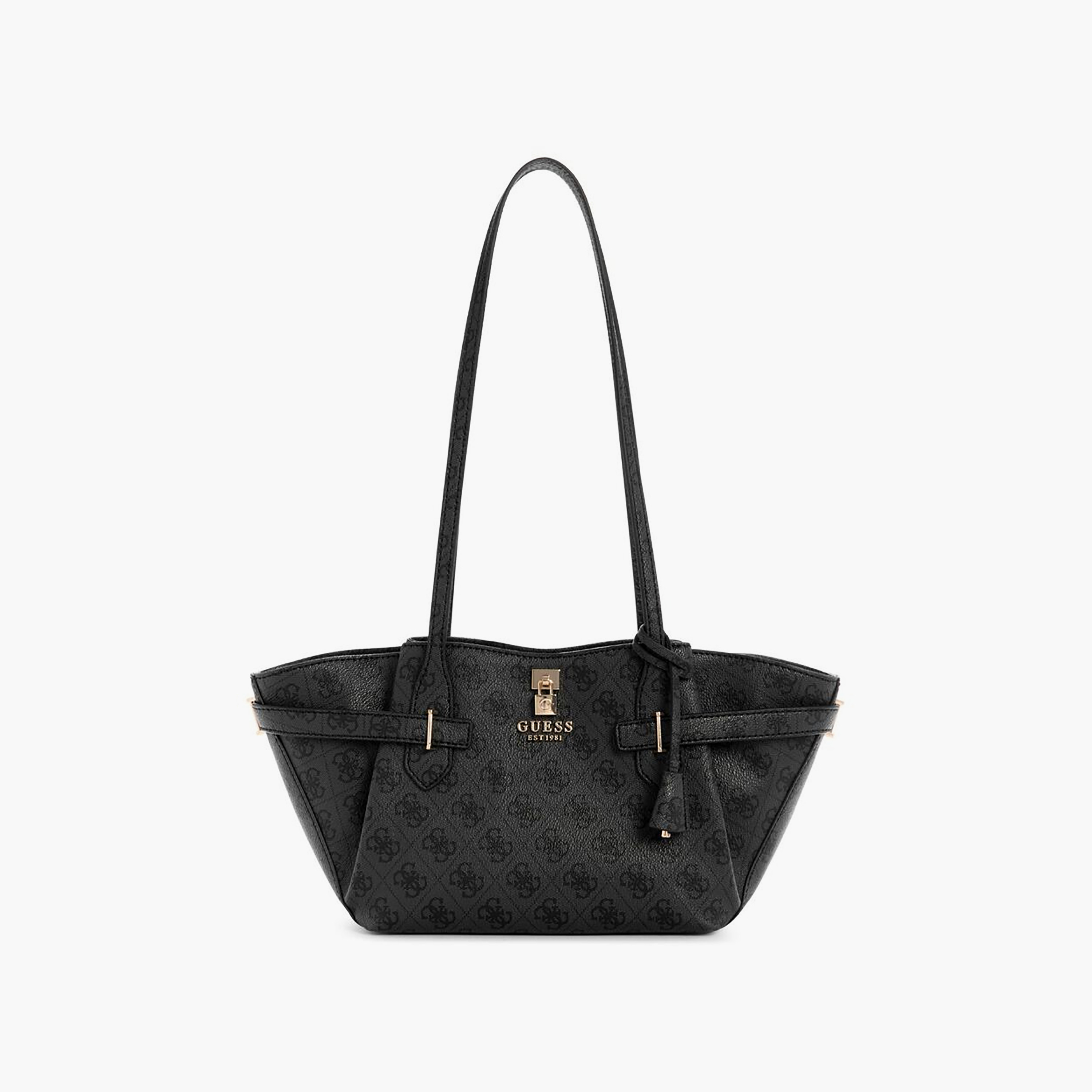 Guess Yesba Printed Double Handle Shoulder Bag with Zipper Closure-women-bagsandwallets-handbags-image-1