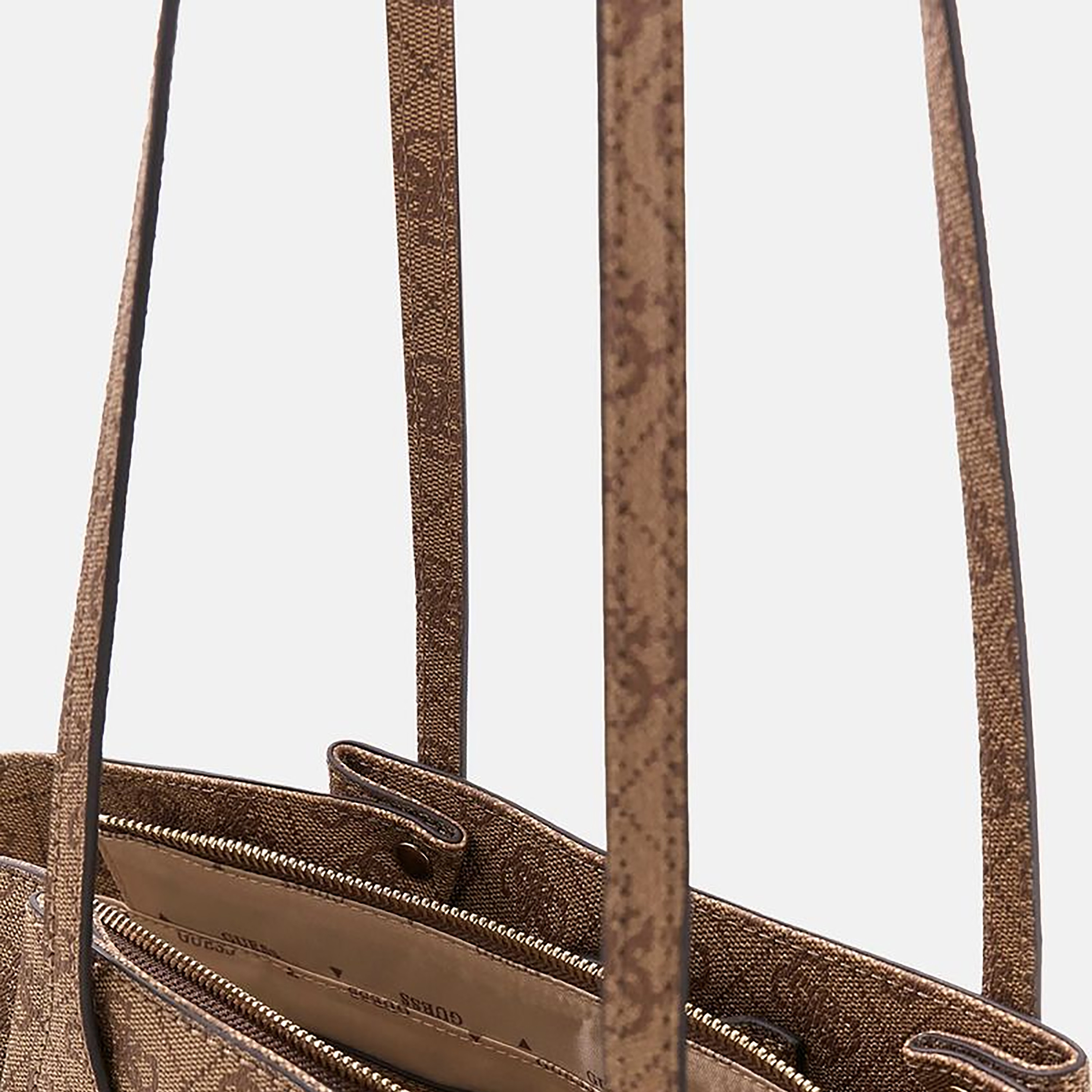 Guess Yesba Printed Double Handle Shoulder Bag with Zipper Closure-women-bagsandwallets-handbags-image-3