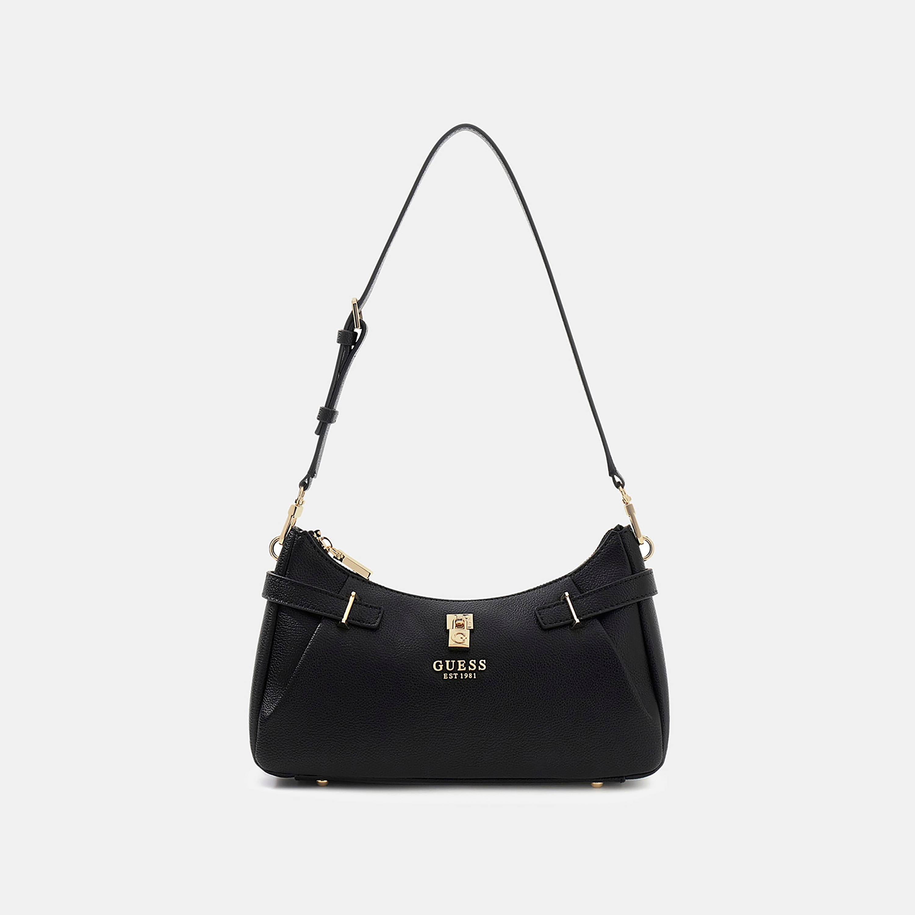 Guess Yesba Textured Shoulder Bag with Zipper Closure & Detachable Strap-women-bagsandwallets-handbags-image-1