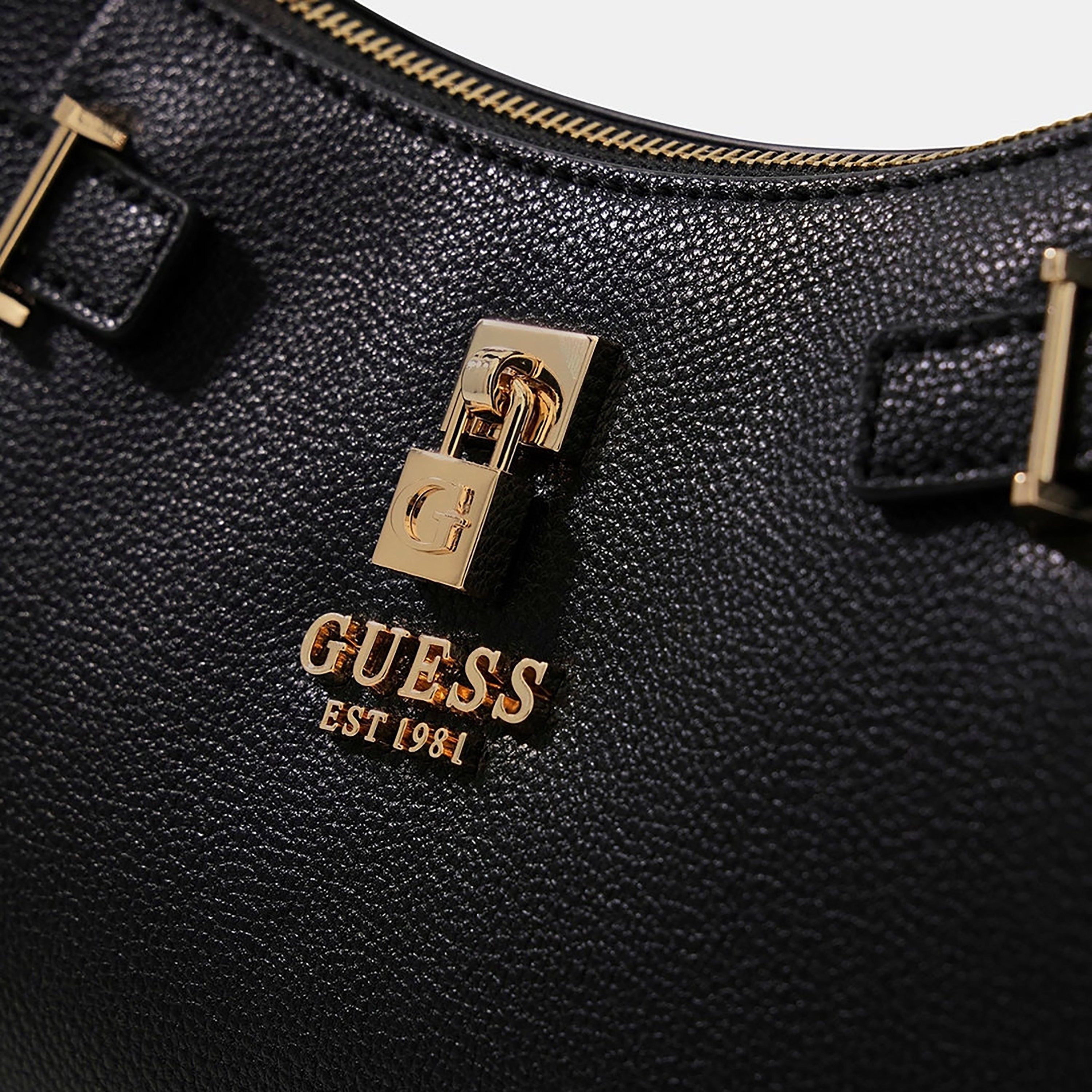 Guess Yesba Textured Shoulder Bag with Zipper Closure & Detachable Strap-women-bagsandwallets-handbags-image-4