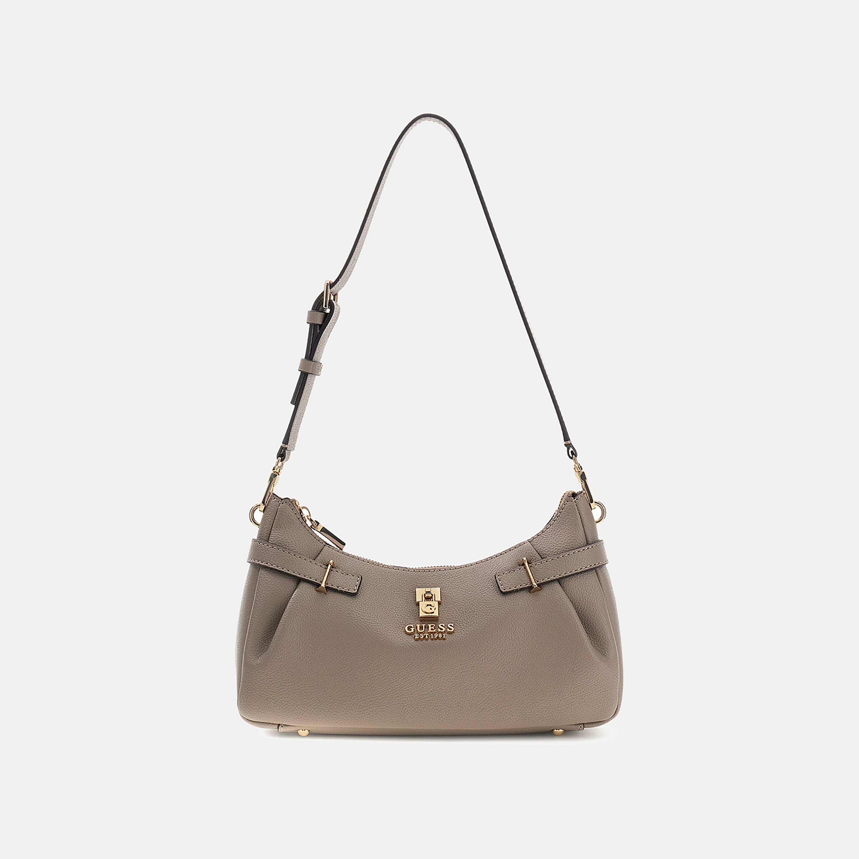 Guess Yesba Textured Shoulder Bag with Zipper Closure & Detachable Strap-women-bagsandwallets-handbags-image-1