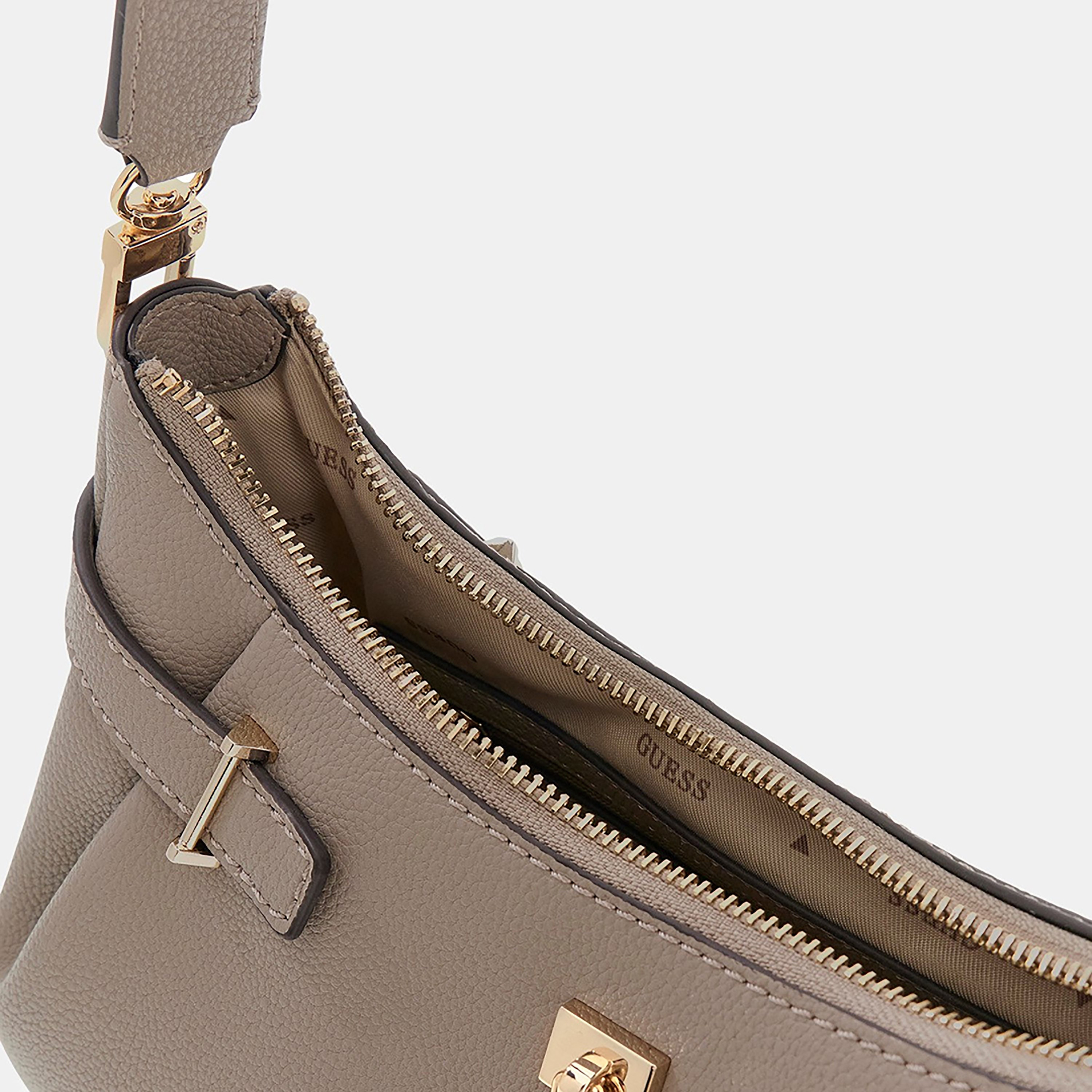 Guess Yesba Textured Shoulder Bag with Zipper Closure & Detachable Strap-women-bagsandwallets-handbags-image-3