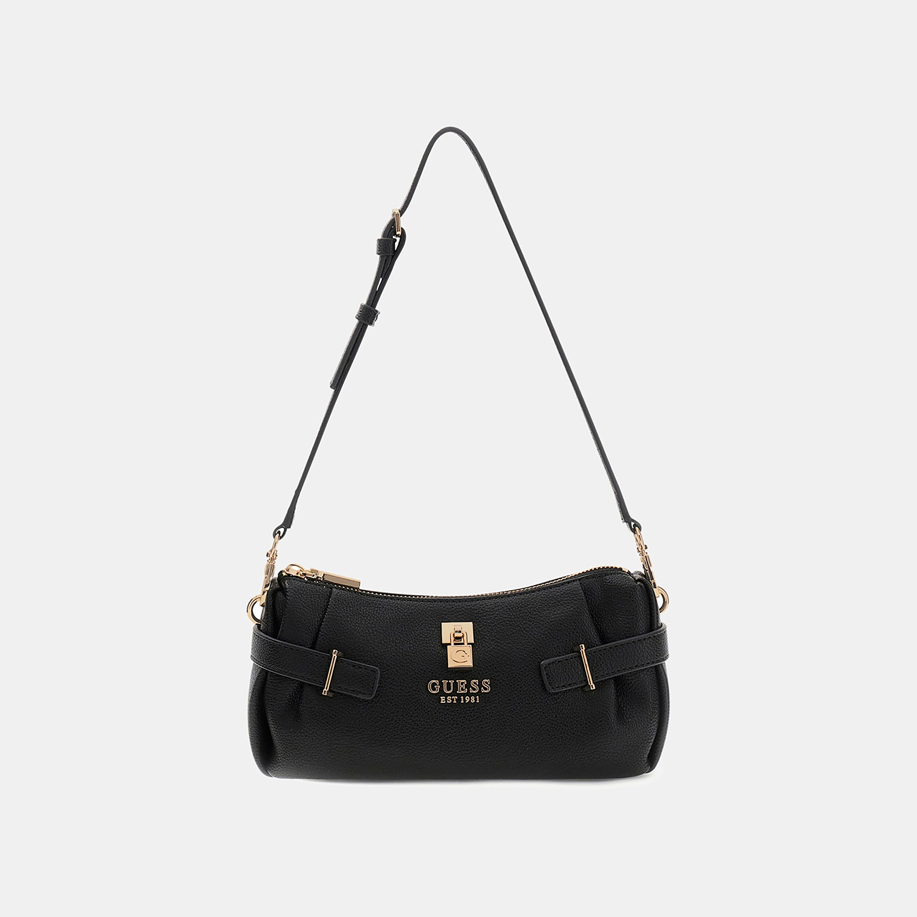 Guess Yesba Textured Shoulder Bag with Zipper Closure & Detachable Strap-women-bagsandwallets-handbags-image-1