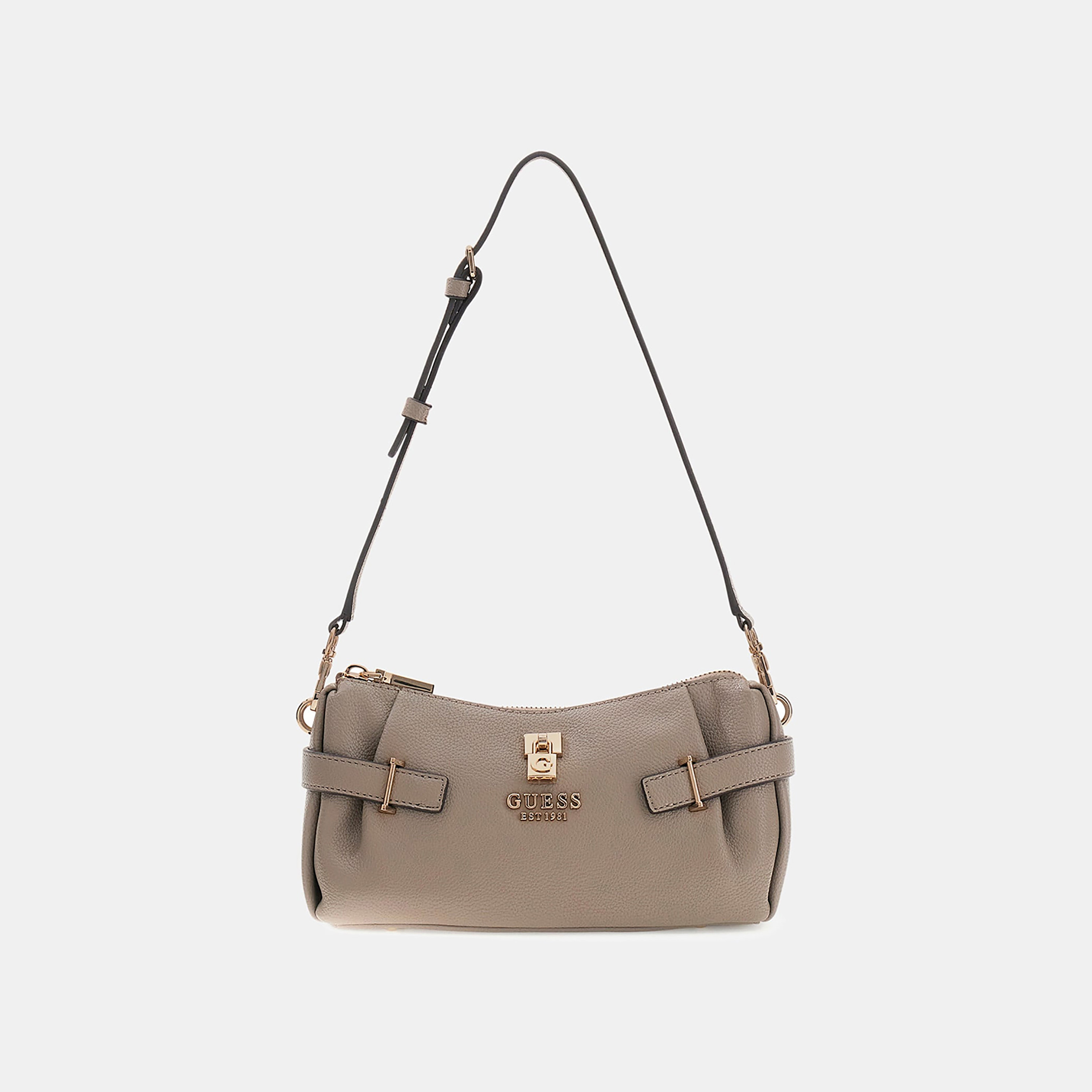 Guess Yesba Textured Shoulder Bag with Zipper Closure & Detachable Strap-women-bagsandwallets-handbags-image-1