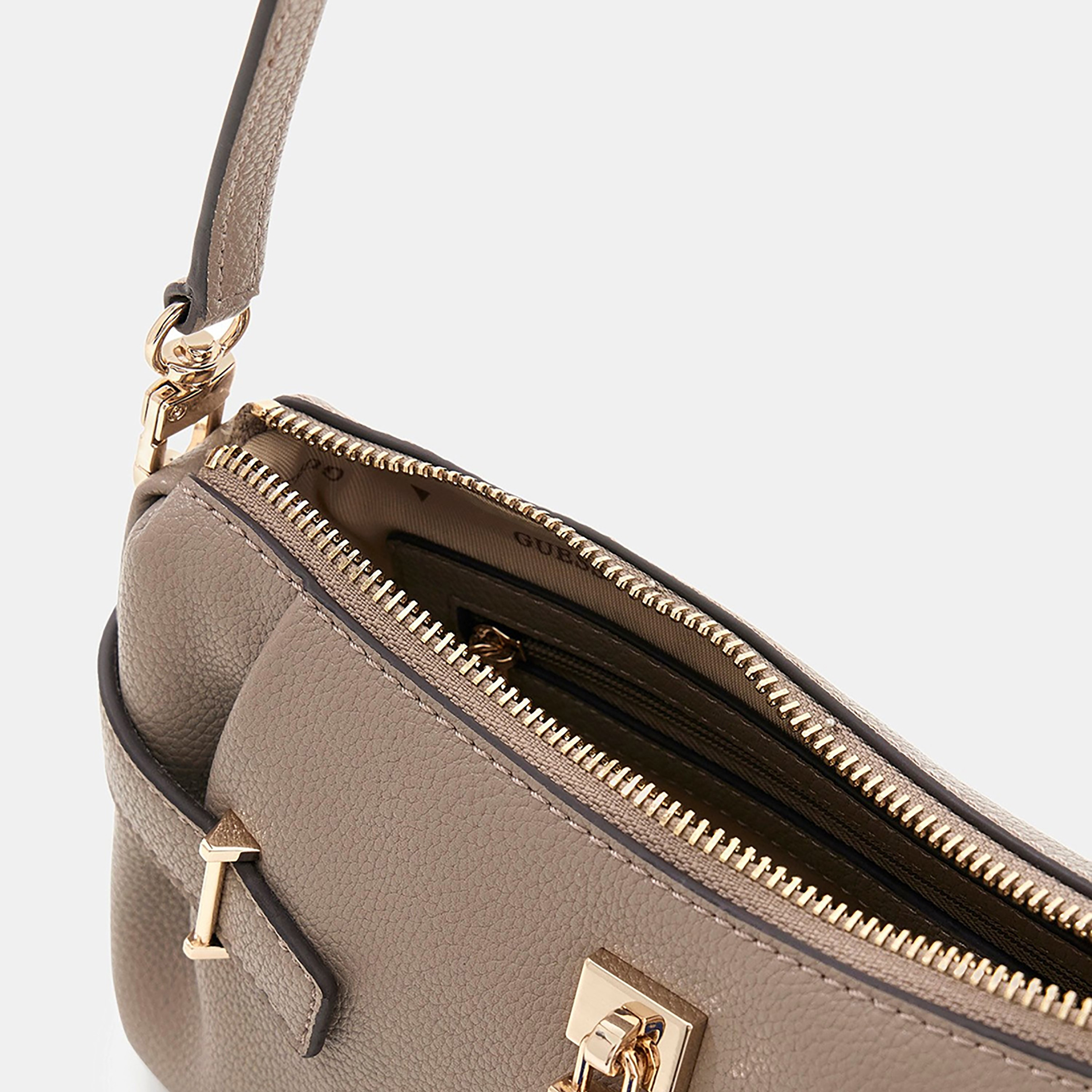 Guess Yesba Textured Shoulder Bag with Zipper Closure & Detachable Strap-women-bagsandwallets-handbags-image-3