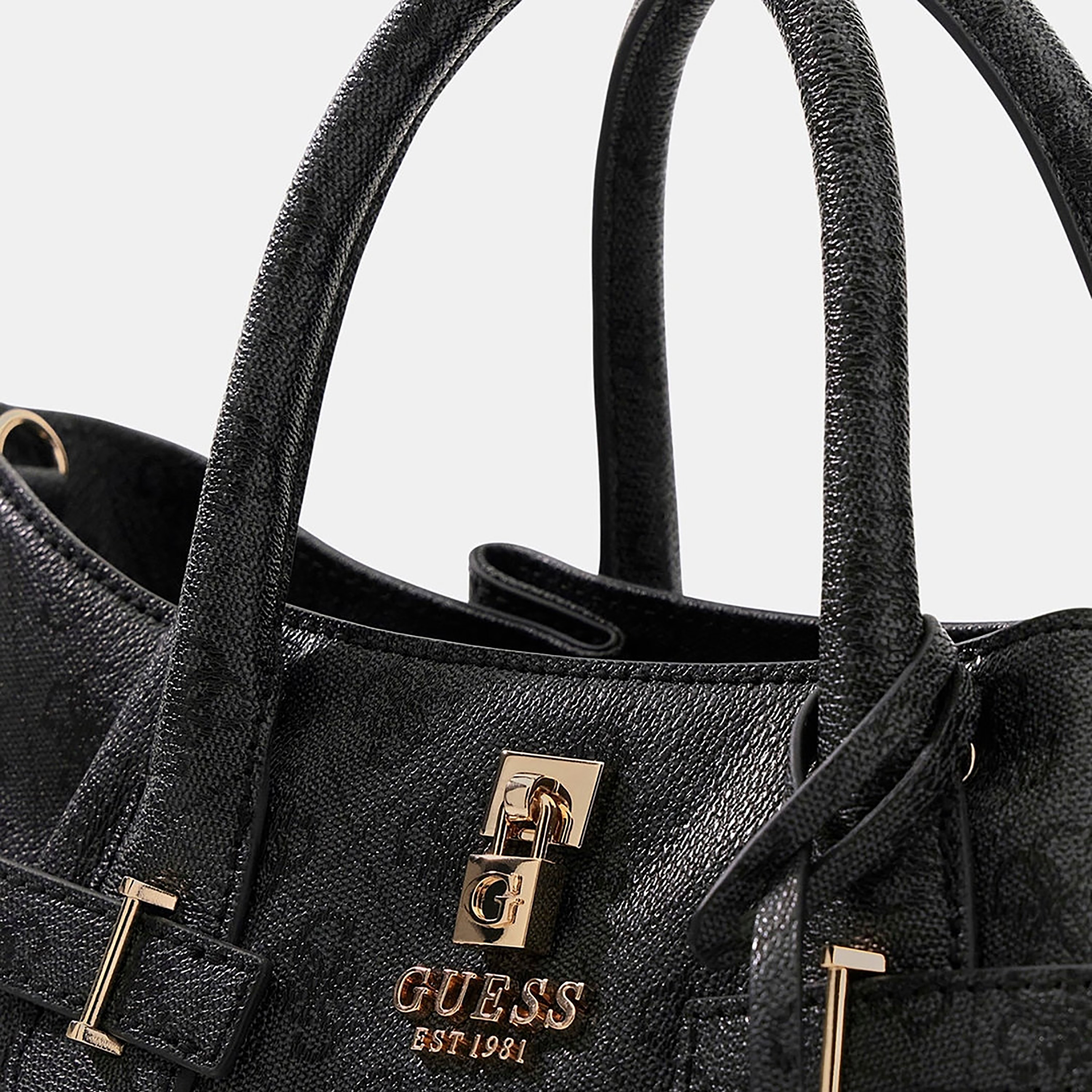 حقيبة يد مزدوجة المقبض مطبوعة من Guess Yesba مع سحاب إغلاق وحزام قابل للفصل-women-bagsandwallets-handbags-image-5