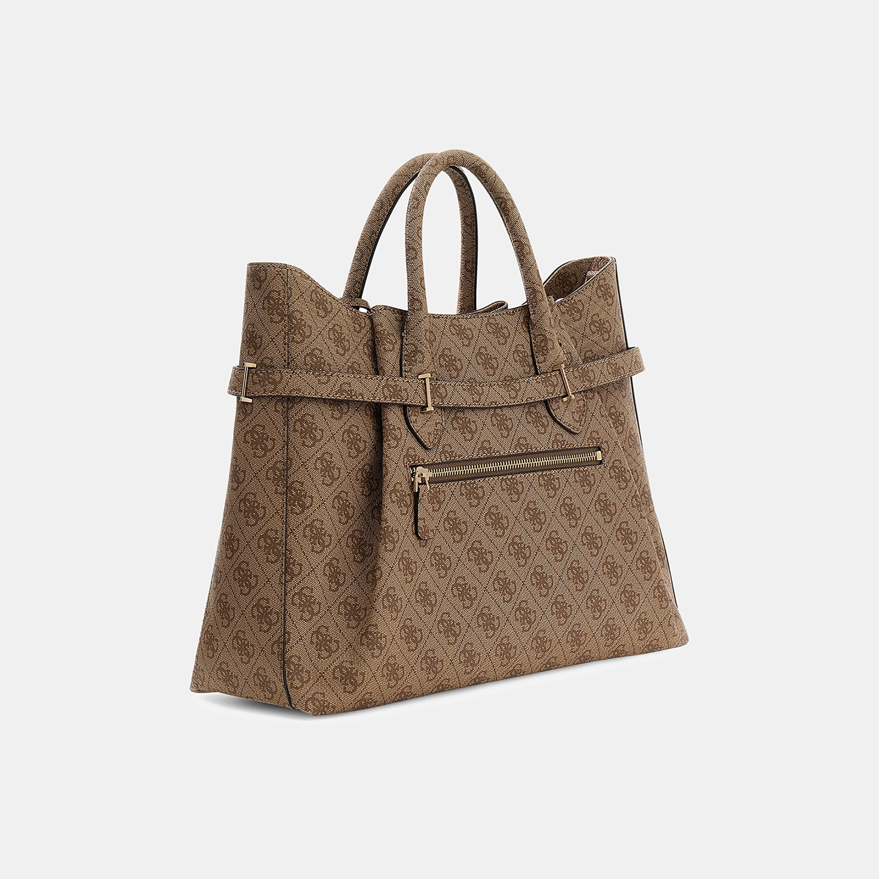 حقيبة يد مزدوجة المقبض مطبوعة من Guess Yesba مع سحاب إغلاق وحزام قابل للفصل-women-bagsandwallets-handbags-image-2
