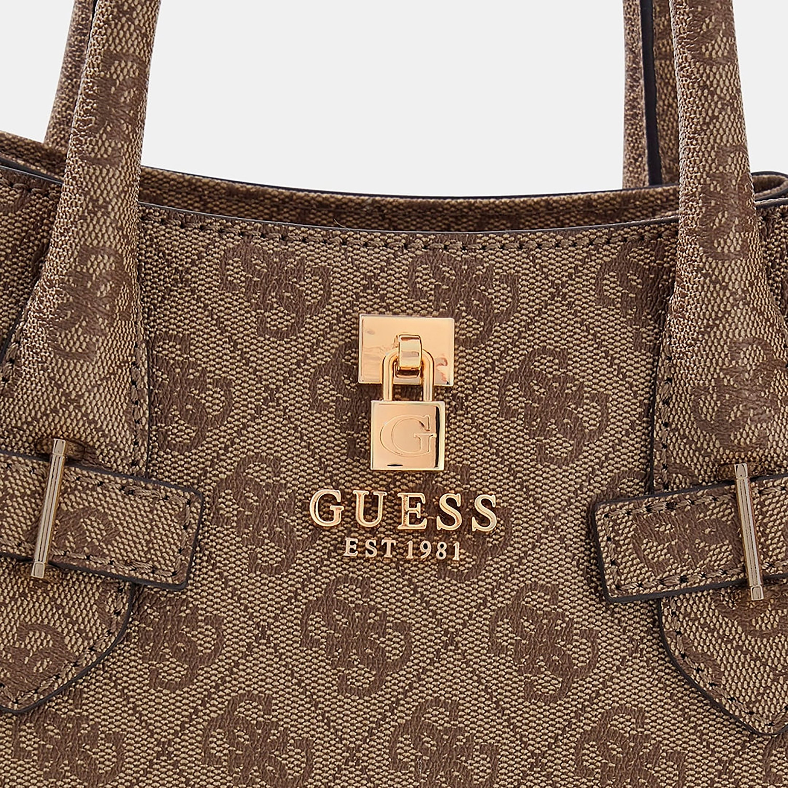 حقيبة يد مزدوجة المقبض مطبوعة من Guess Yesba مع سحاب إغلاق وحزام قابل للفصل-women-bagsandwallets-handbags-image-5