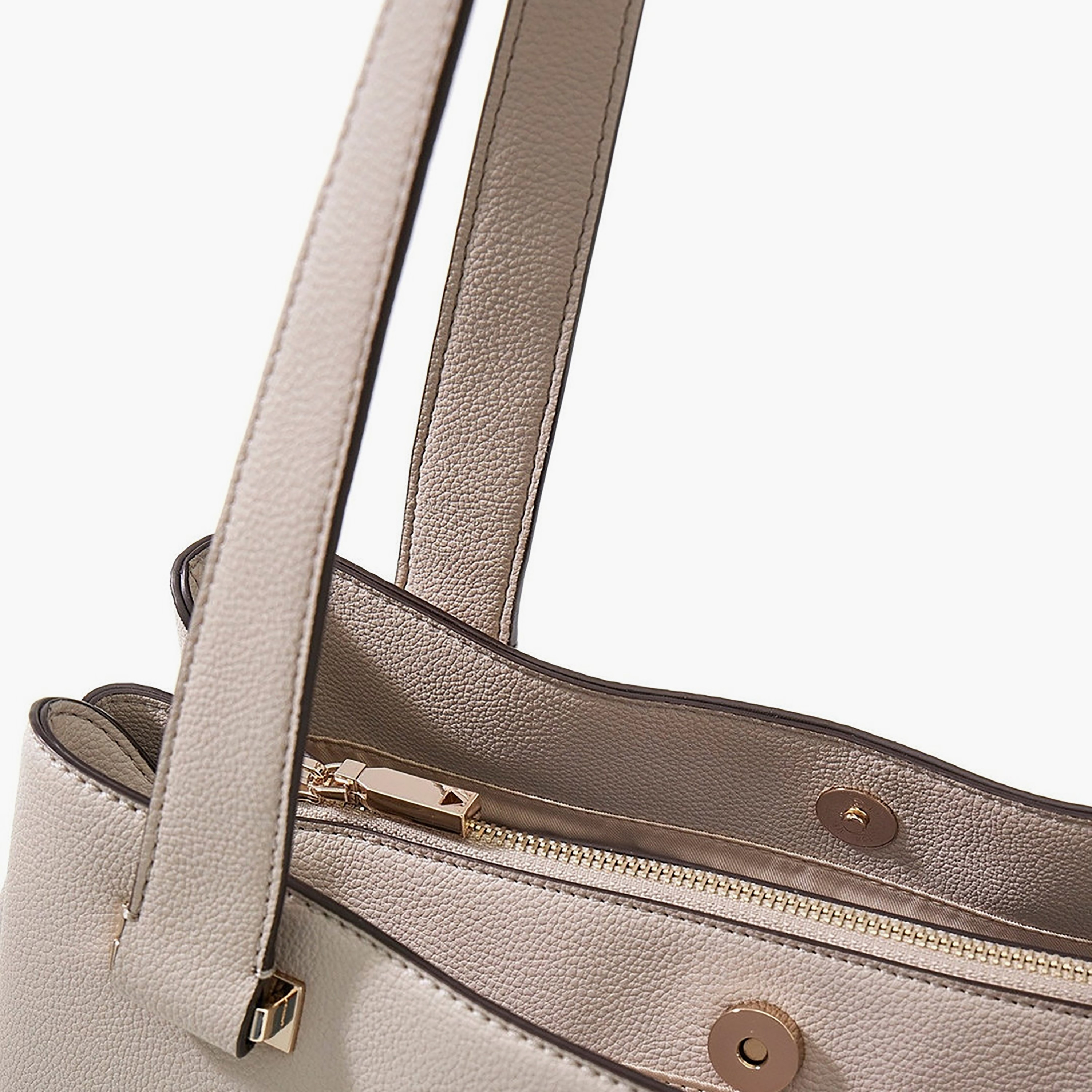 Guess Evie Plain Double Handle Tote Bag with Magnetic Closure-women-bagsandwallets-handbags-image-3