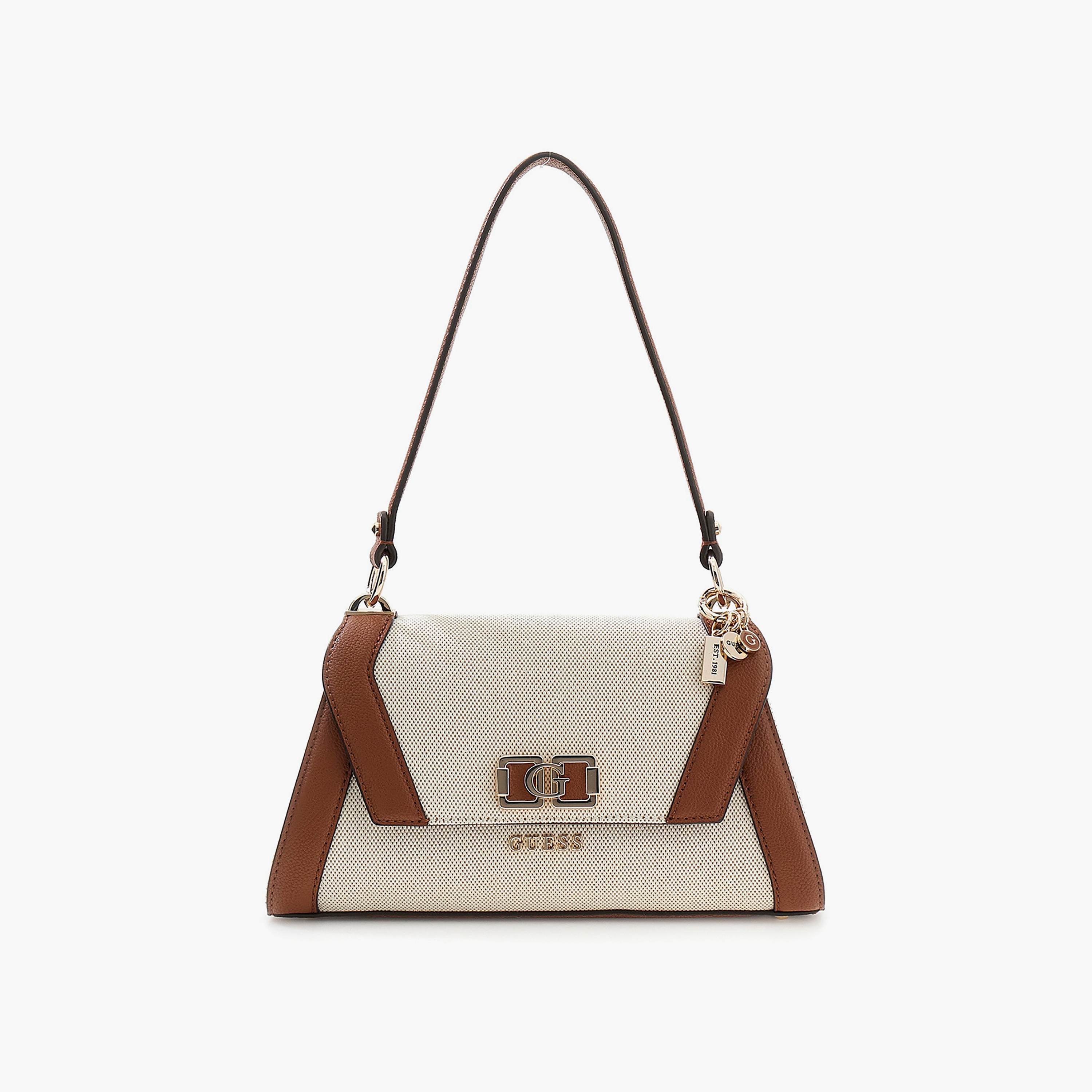 Guess Karnilla Textured Shoulder Bag with Magnetic Closure & Detachable Strap-women-bagsandwallets-handbags-image-3