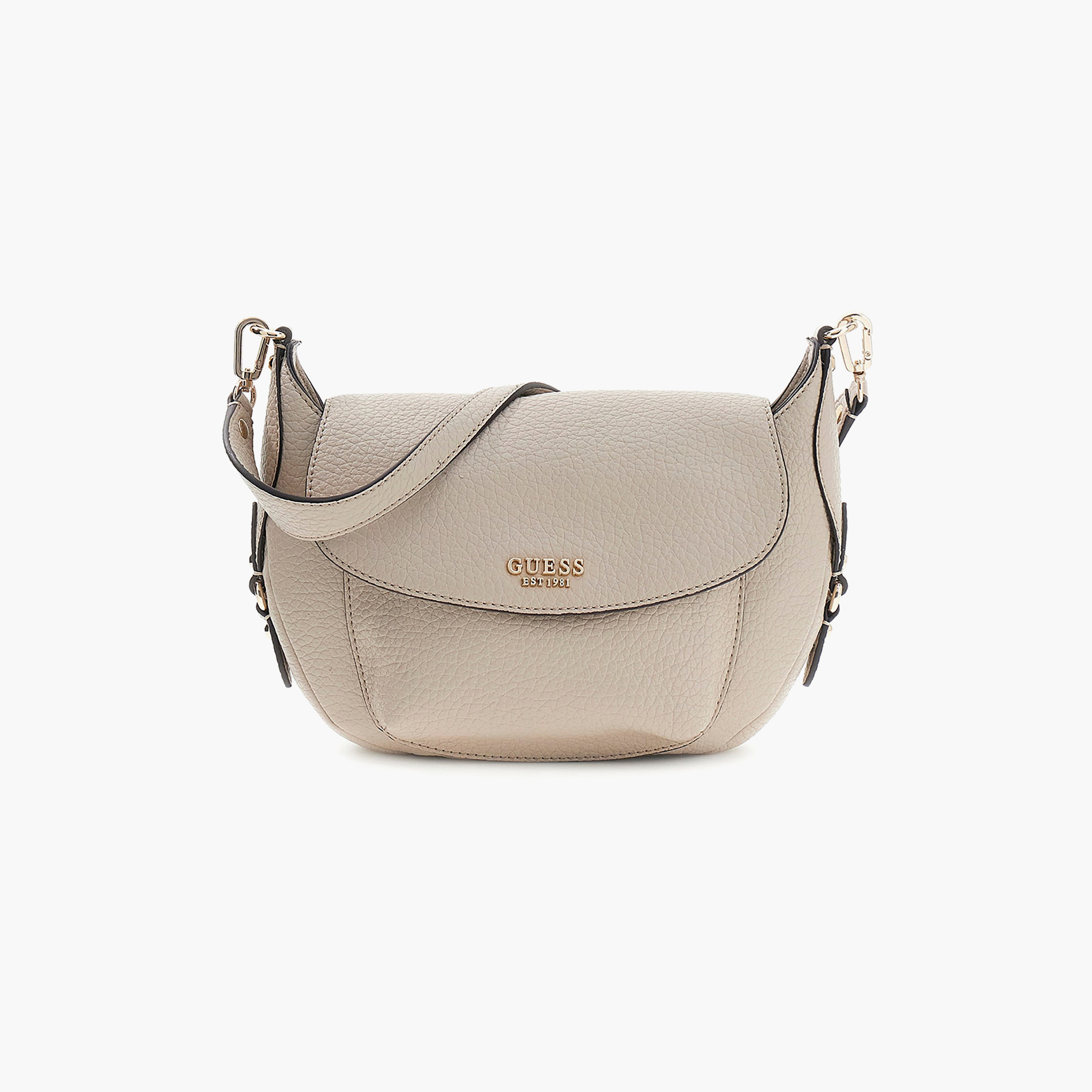 Guess Marsha Textured Shoulder Bag with Magnetic Closure & Detachable Strap-women-bagsandwallets-handbags-image-1