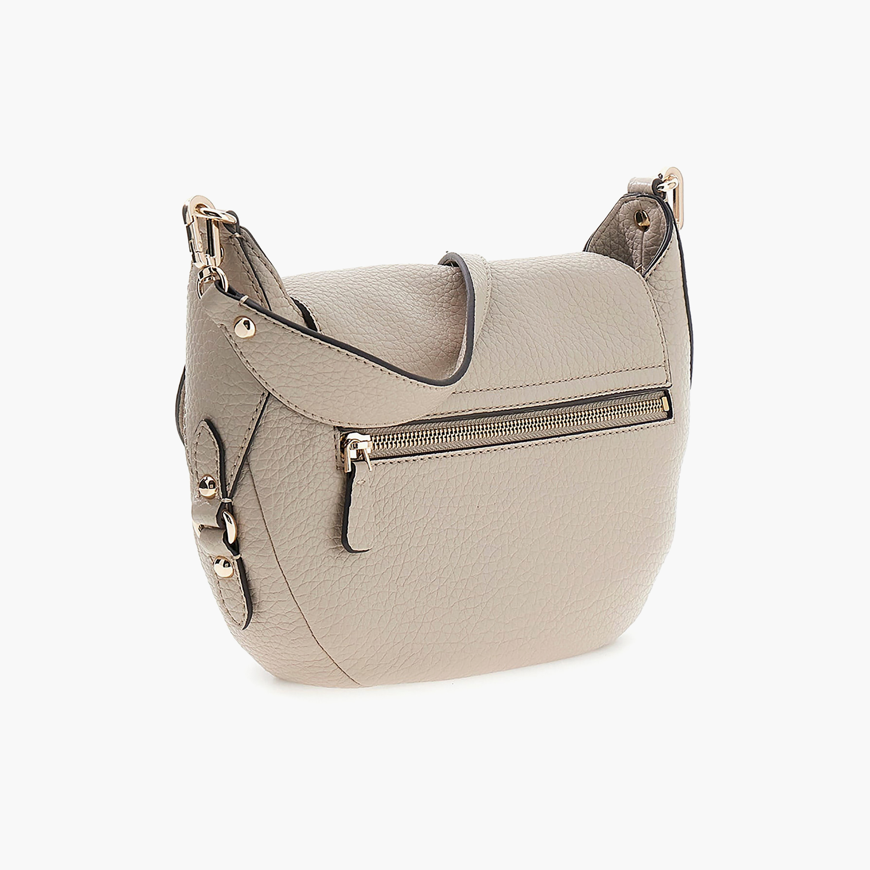 Guess Marsha Textured Shoulder Bag with Magnetic Closure & Detachable Strap-women-bagsandwallets-handbags-image-2
