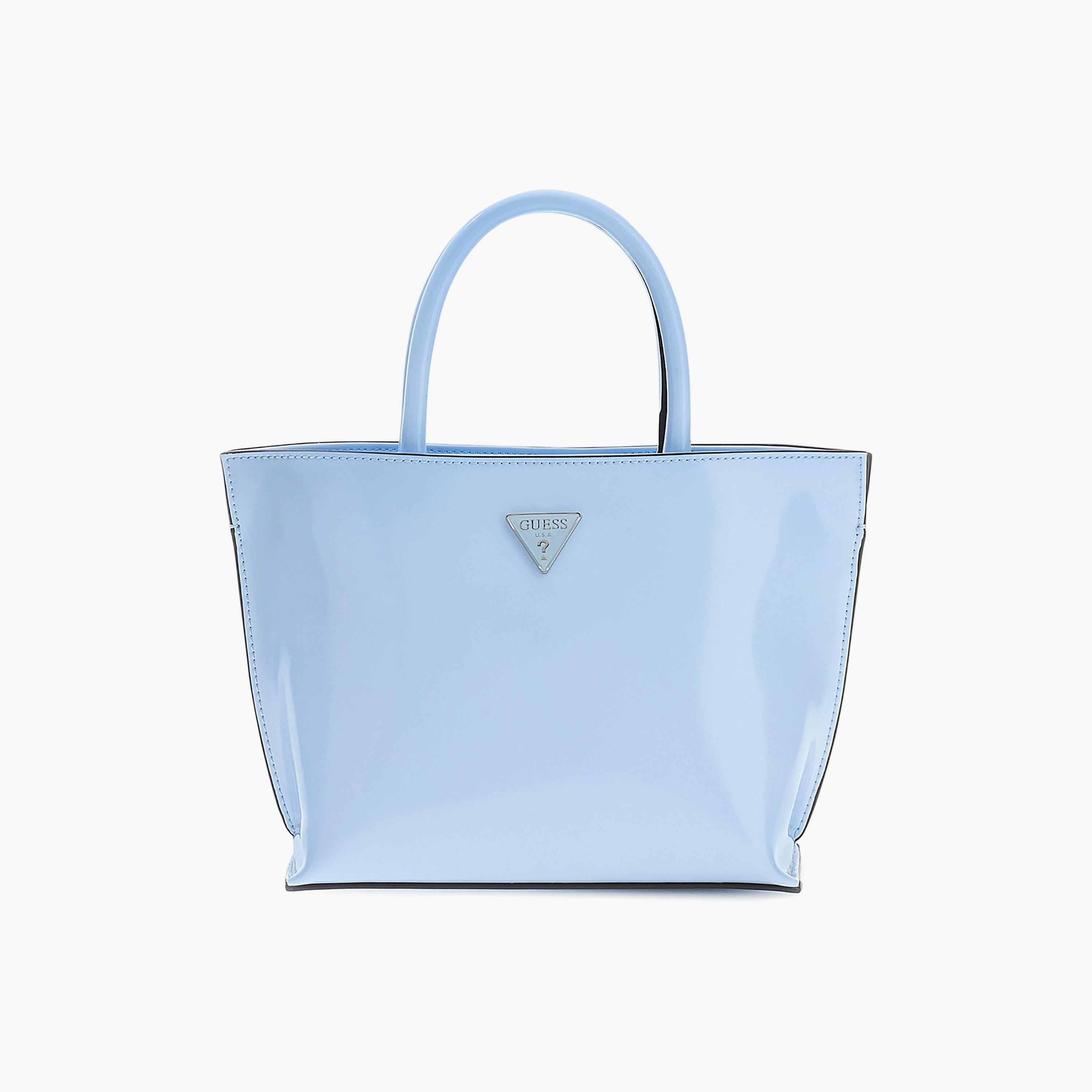 Guess Arnela Plain Double Handle Tote Bag with Zipper Closure-women-bagsandwallets-handbags-image-3
