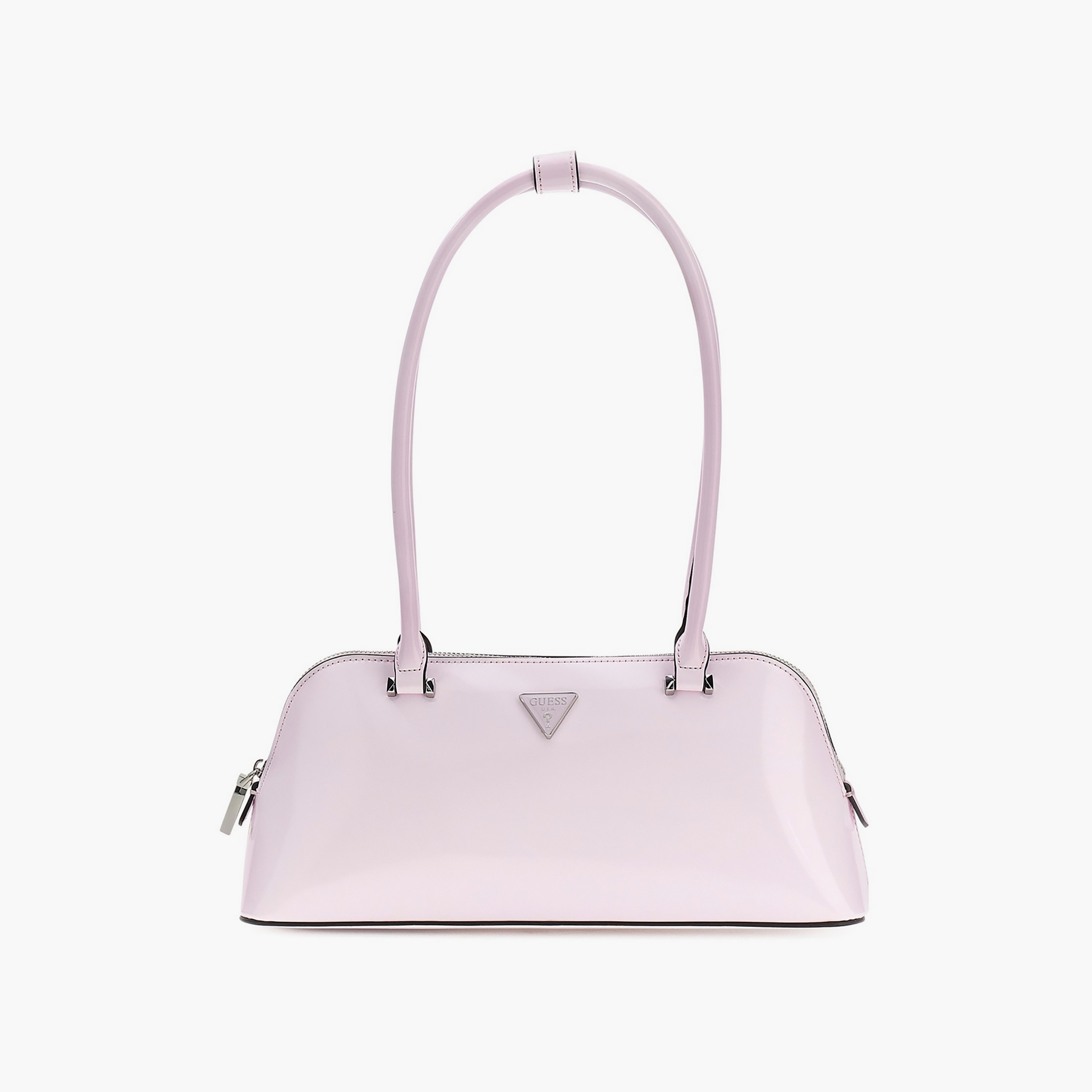 Guess Arnela Plain Double Handle Shoulder Bag with Zipper Closure-women-bagsandwallets-handbags-image-1