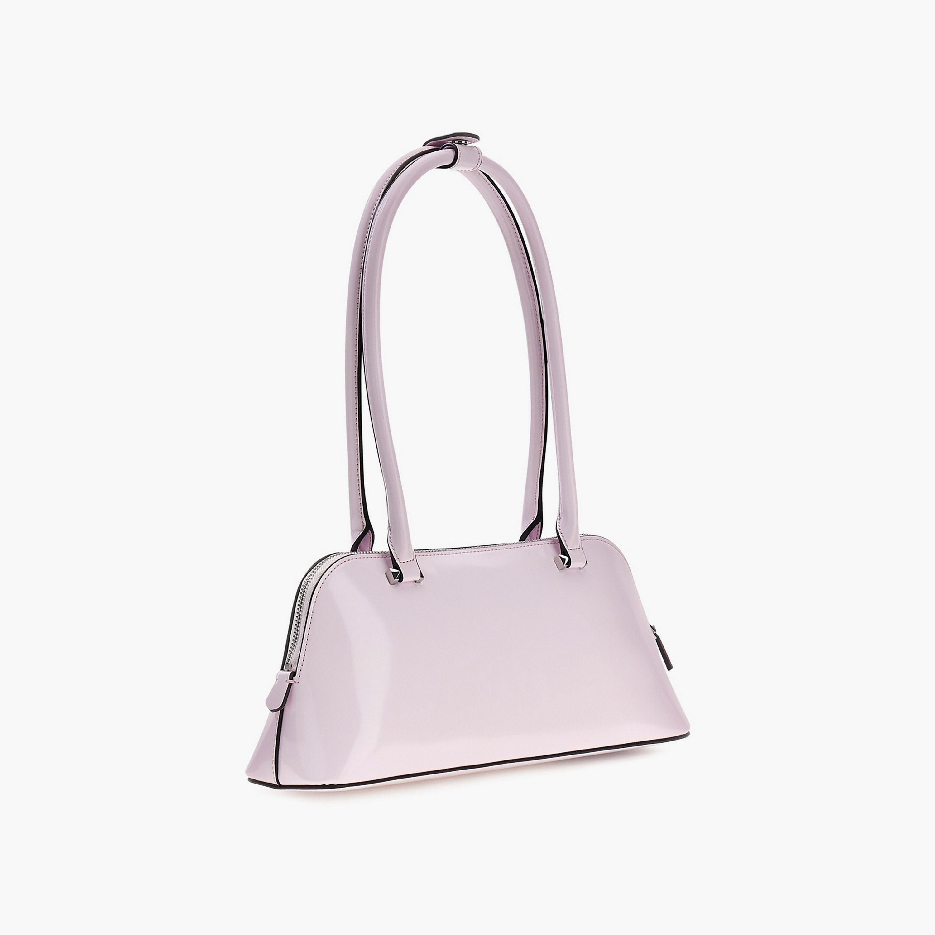 Guess Arnela Plain Double Handle Shoulder Bag with Zipper Closure-women-bagsandwallets-handbags-image-2