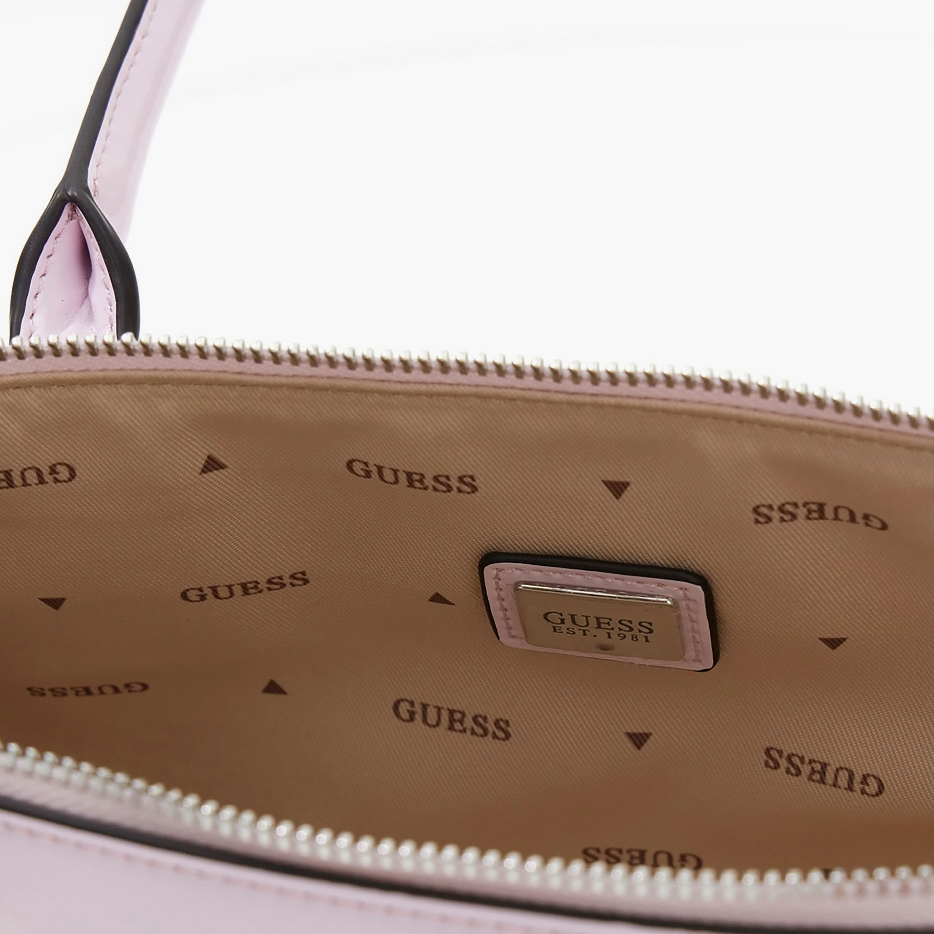 Guess Arnela Plain Double Handle Shoulder Bag with Zipper Closure-women-bagsandwallets-handbags-image-3