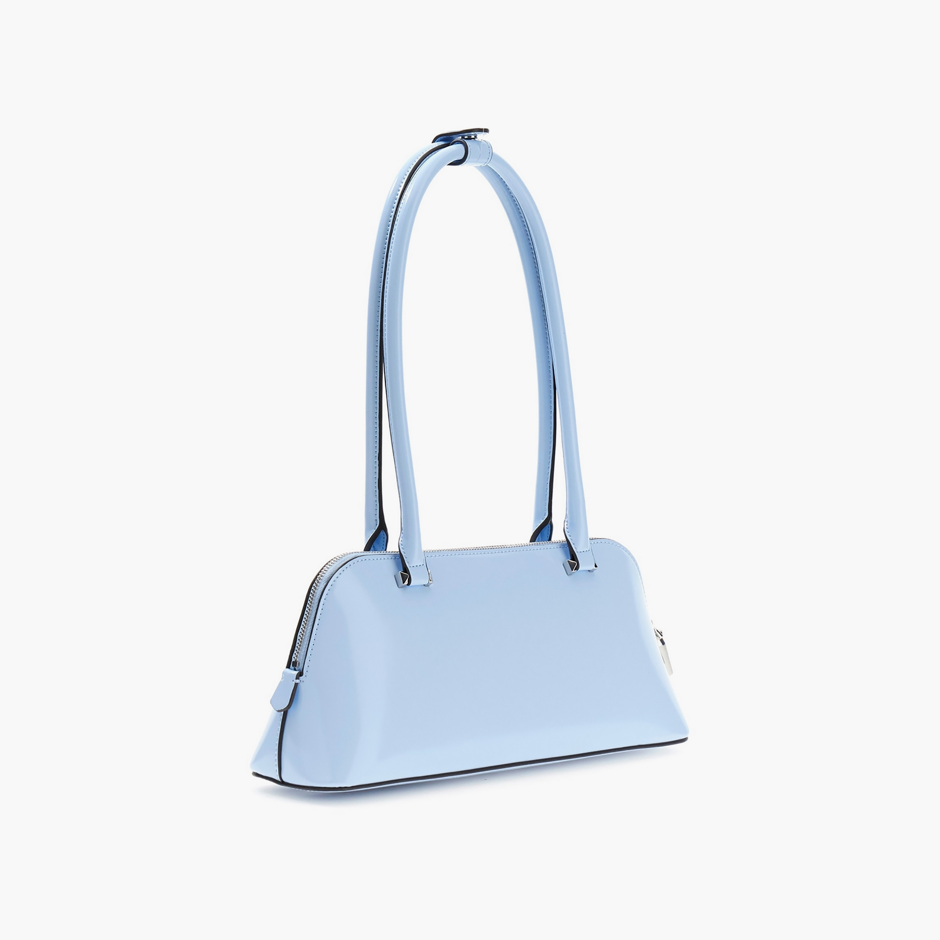 Guess Arnela Plain Double Handle Shoulder Bag with Zipper Closure-women-bagsandwallets-handbags-image-2