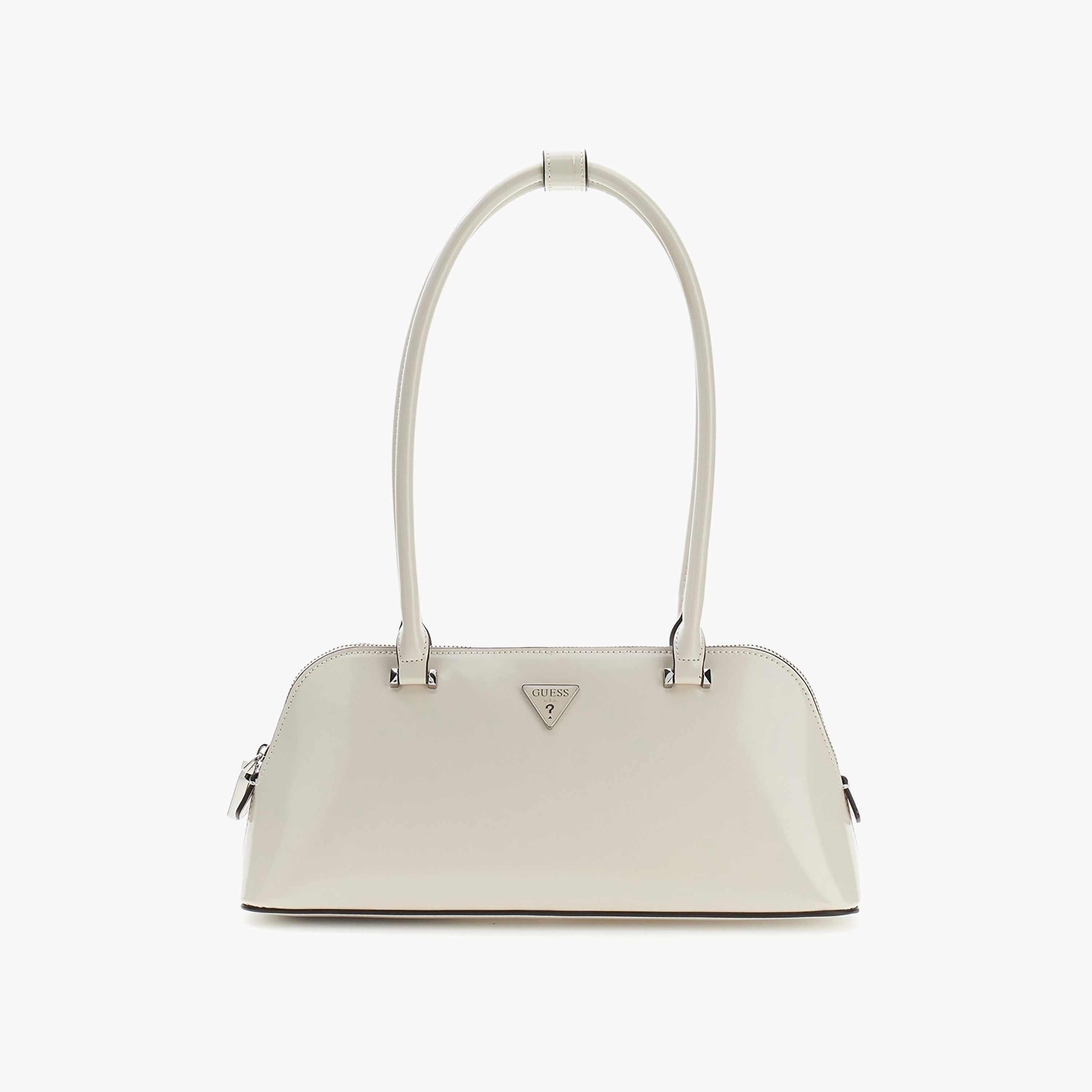 Guess Arnela Plain Double Handle Shoulder Bag with Zipper Closure-women-bagsandwallets-handbags-image-1