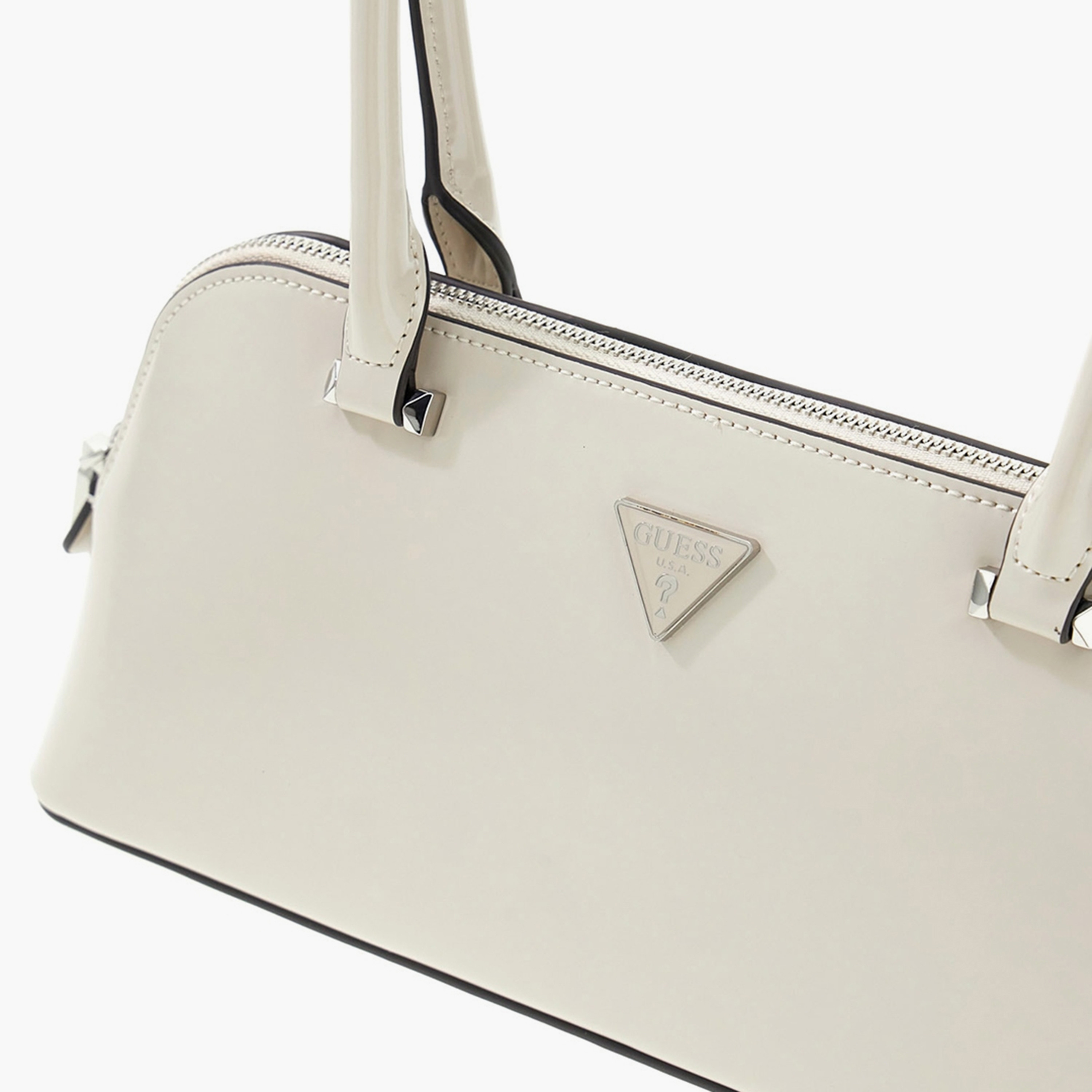 Guess Arnela Plain Double Handle Shoulder Bag with Zipper Closure-women-bagsandwallets-handbags-image-6