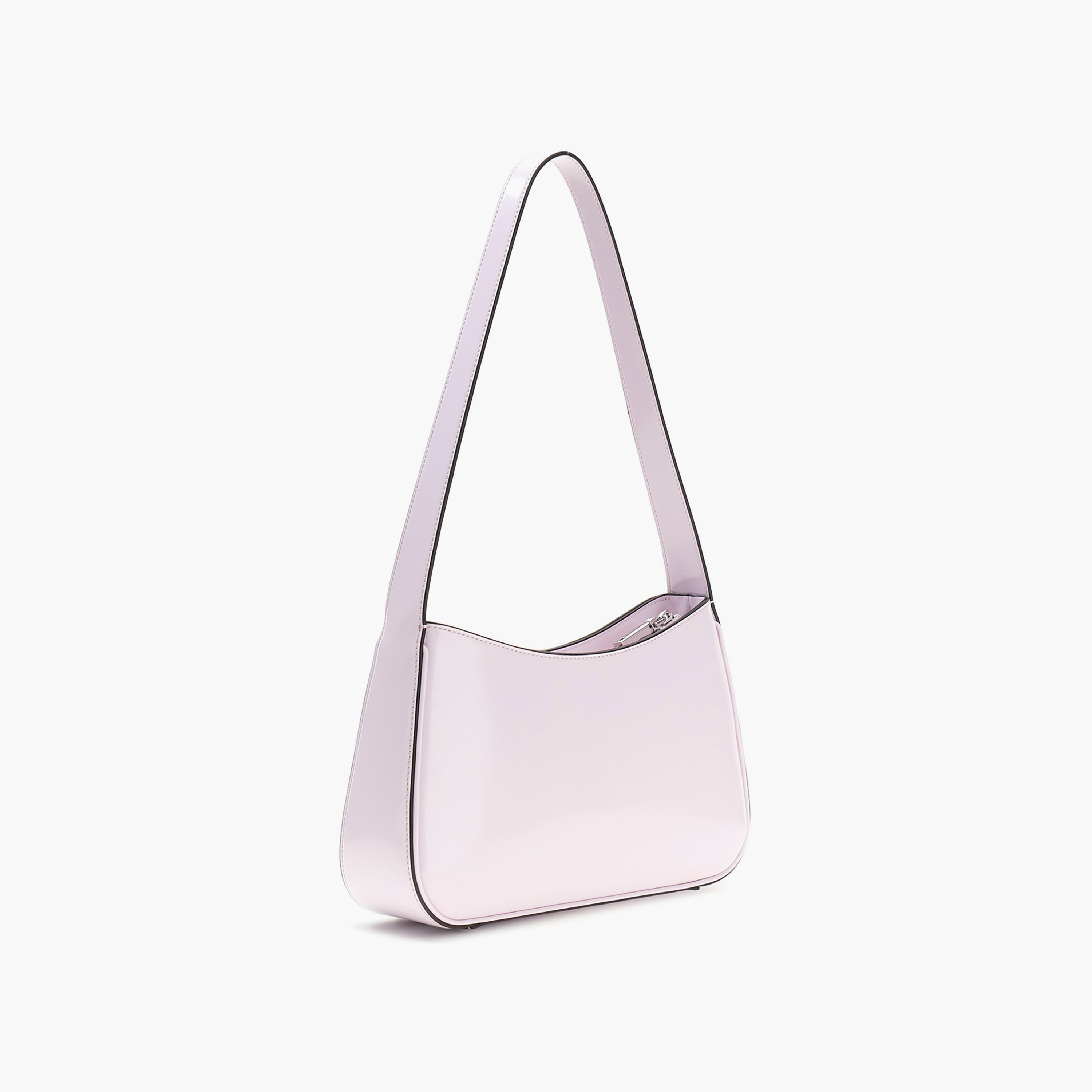 Guess Arnela Plain Shoulder Bag with Zipper Closure & Non-Detachable Strap-women-bagsandwallets-handbags-image-2