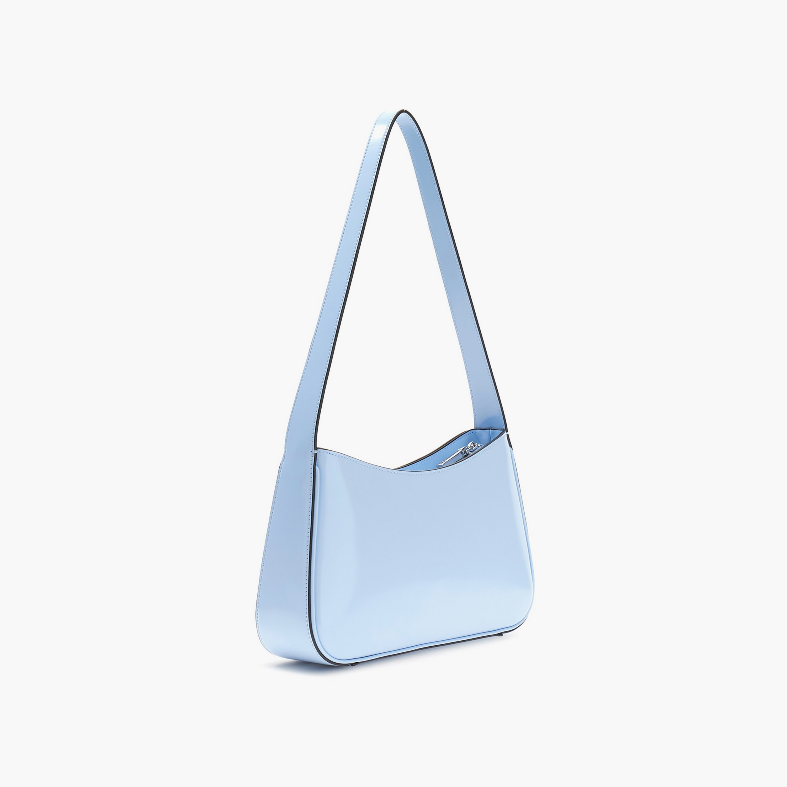 Guess Arnela Plain Shoulder Bag with Zipper Closure & Non-Detachable Strap-women-bagsandwallets-handbags-image-2