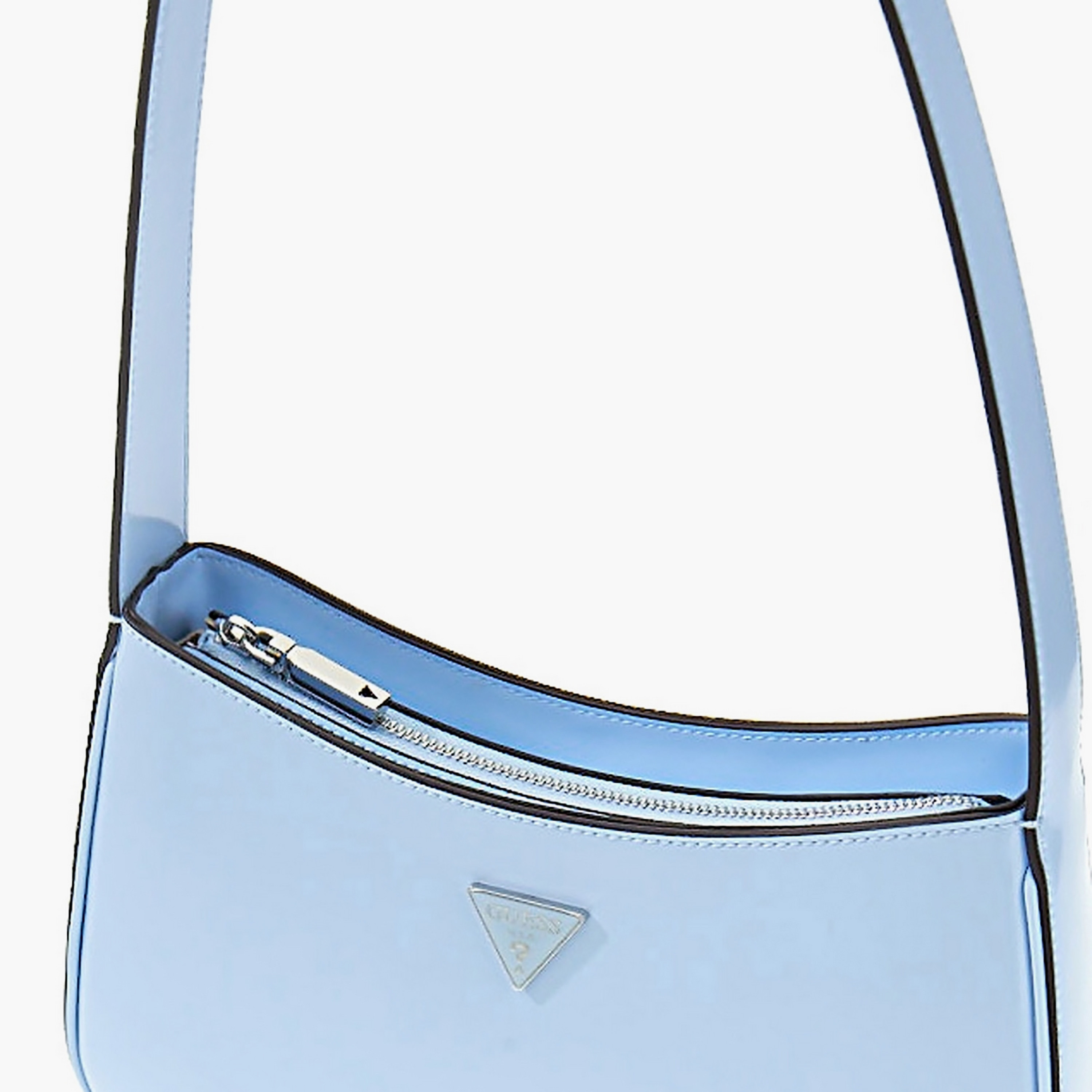 Guess Arnela Plain Shoulder Bag with Zipper Closure & Non-Detachable Strap-women-bagsandwallets-handbags-image-3
