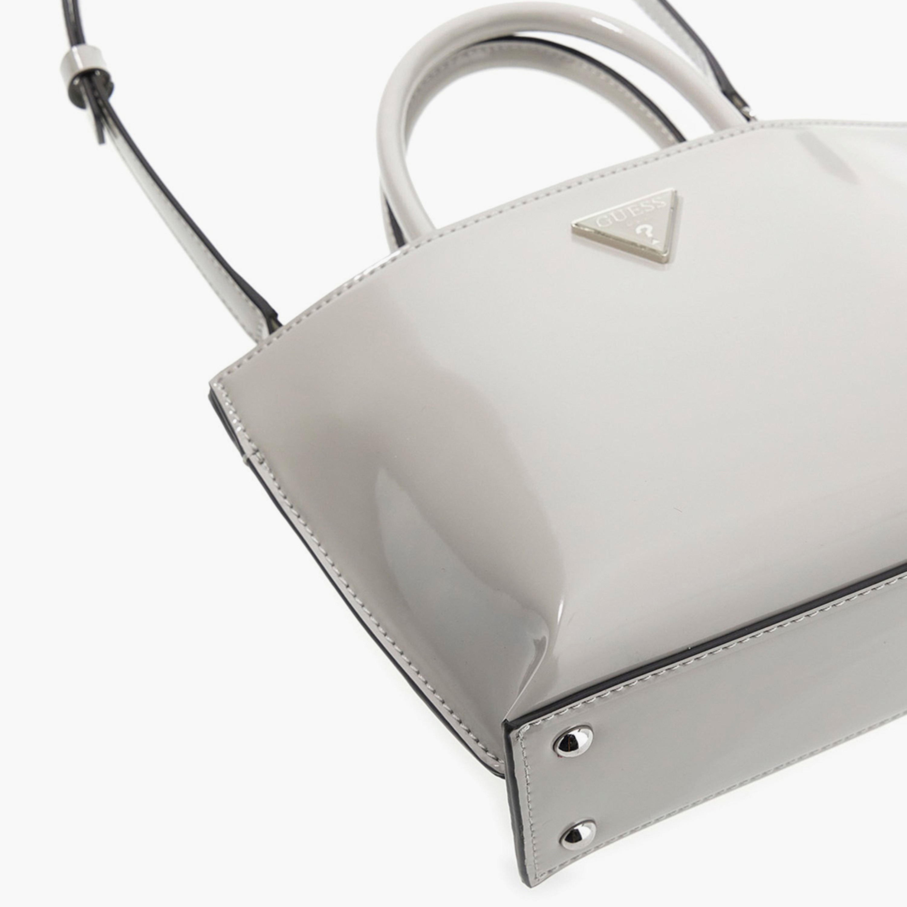 حقيبة يد Guess Arnela سادة بمقبضين وسحاب إغلاق وحزام قابل للفصل-women-bagsandwallets-handbags-image-5