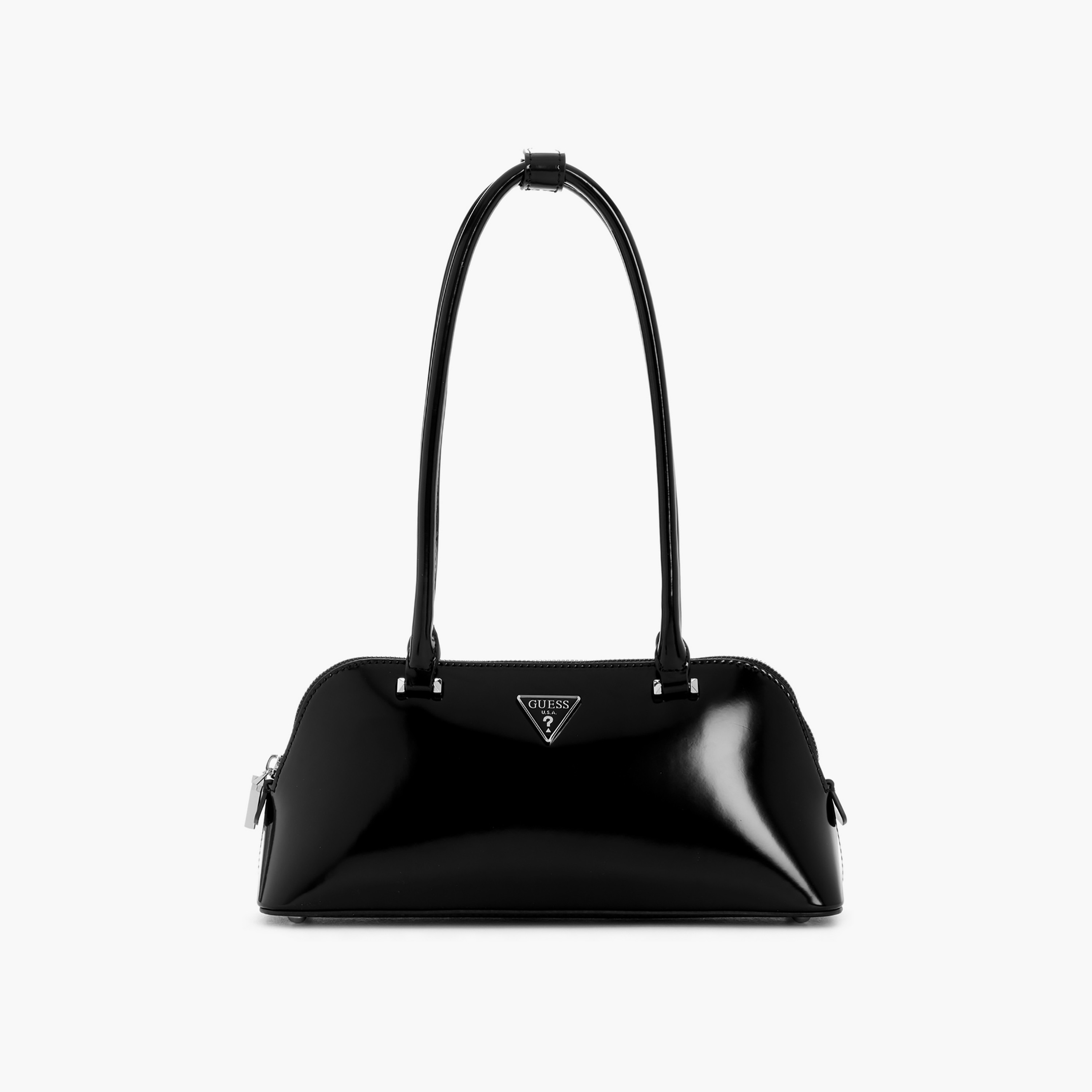 Guess Arnela Plain Double Handle Shoulder Bag with Zipper Closure-women-bagsandwallets-handbags-image-1