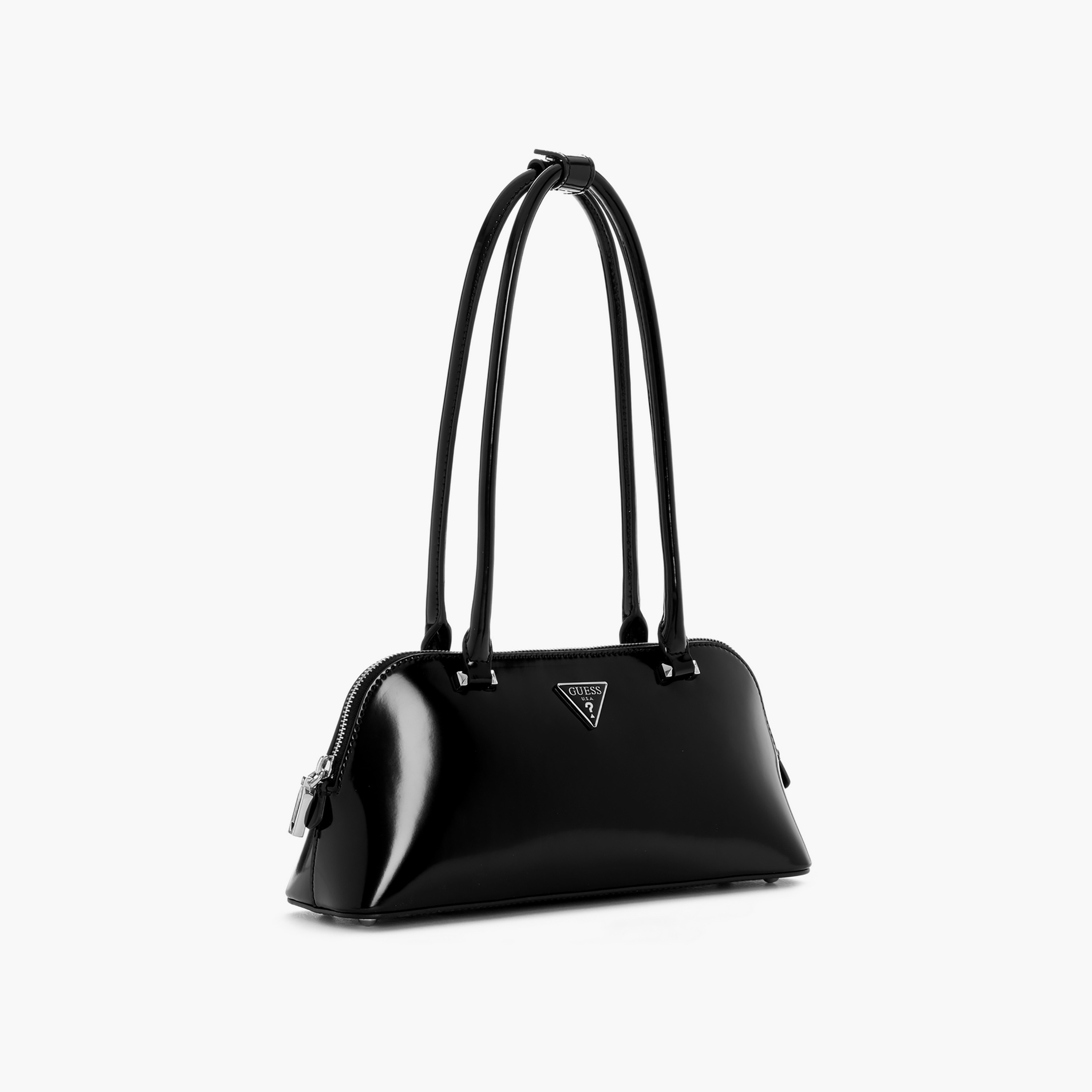 Guess Arnela Plain Double Handle Shoulder Bag with Zipper Closure-women-bagsandwallets-handbags-image-4
