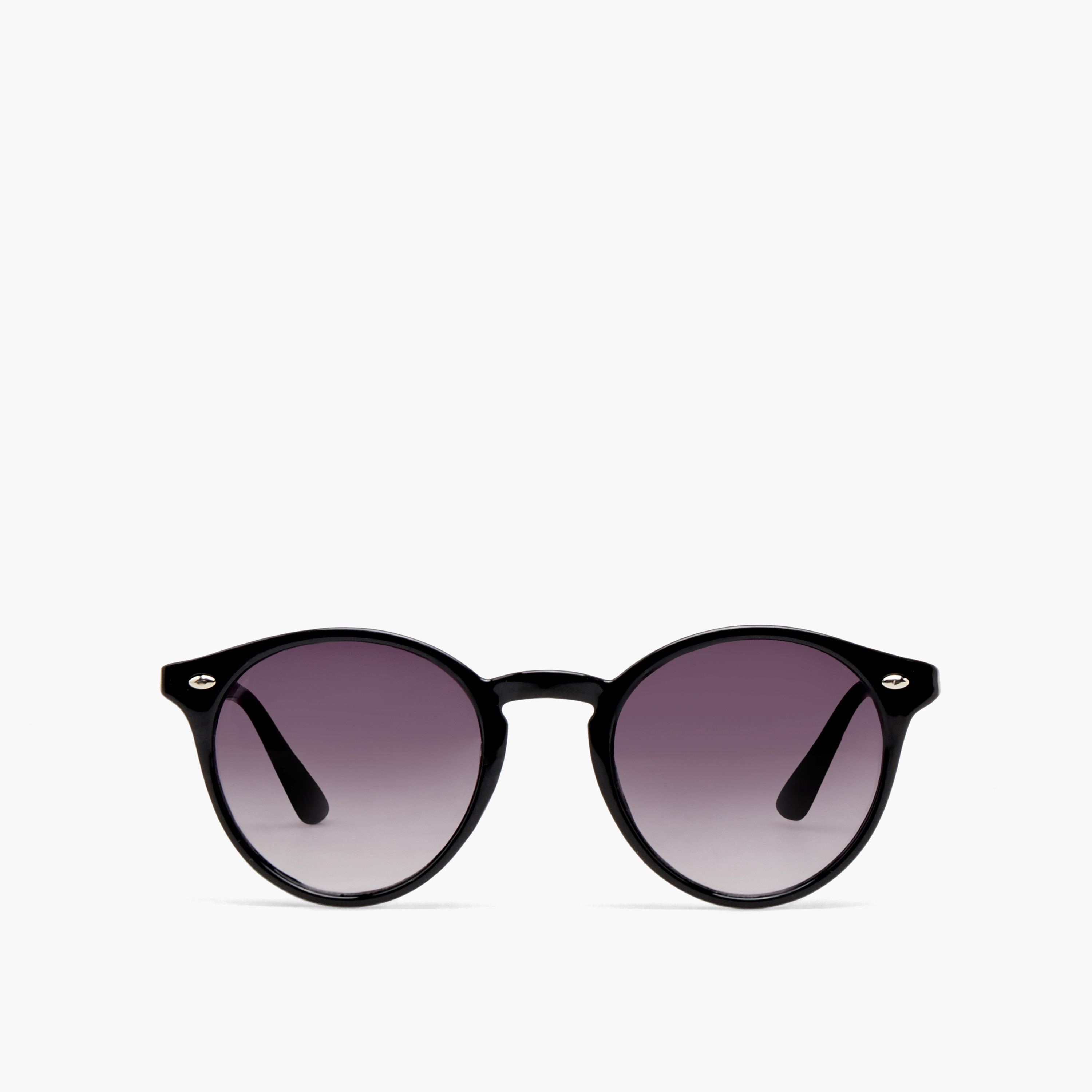 نظارة شمسية مستديرة بعدسات سوداء-women-sunglasses-image-2