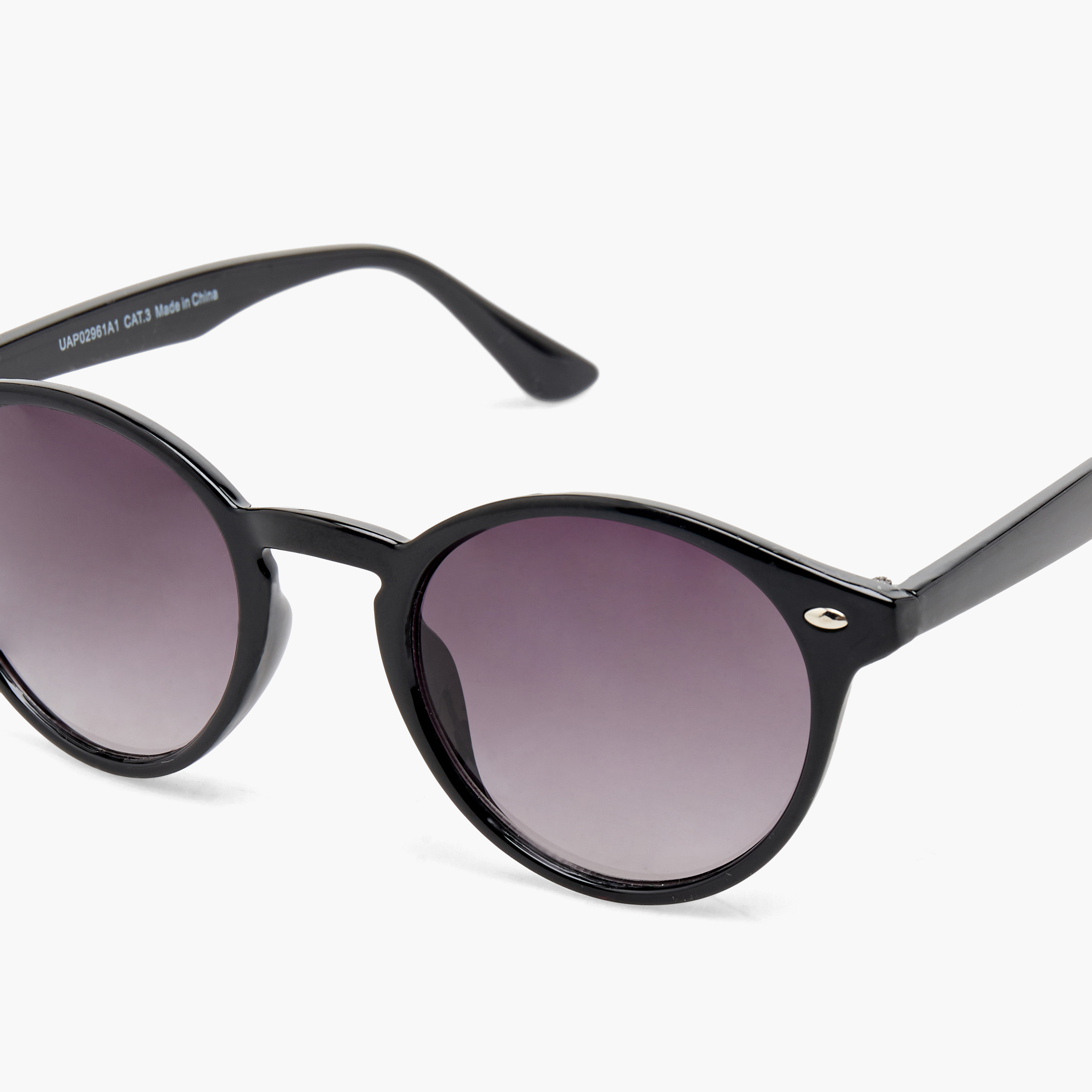 نظارة شمسية مستديرة بعدسات سوداء-women-sunglasses-image-5
