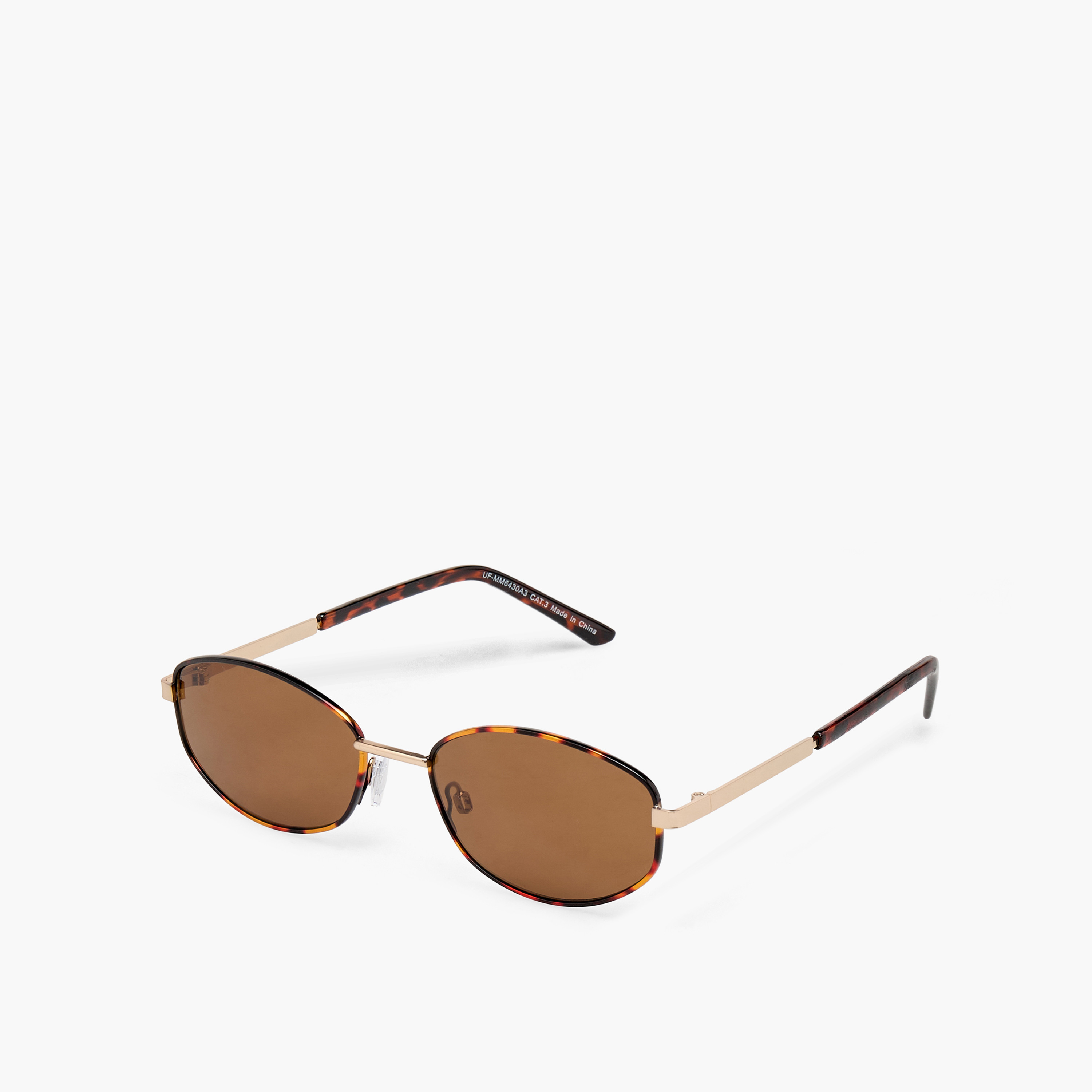 نظارة شمسية بيضاوية بعدسات بني-women-sunglasses-image-1