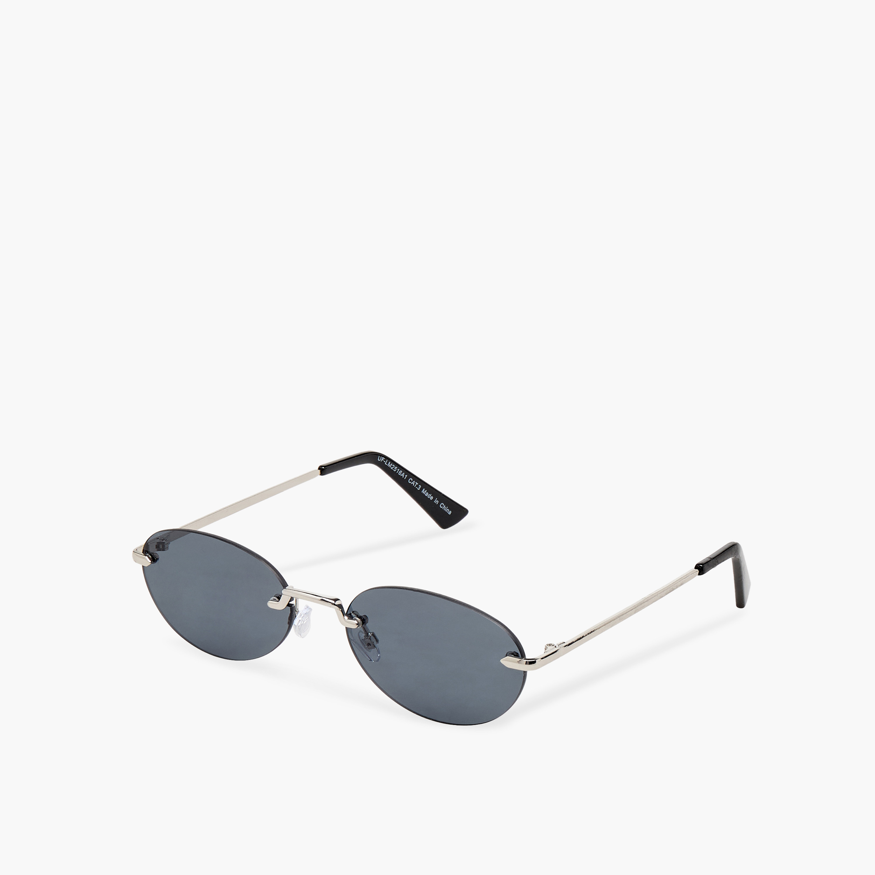 نظارة شمسية بيضاوية بعدسات رمادي-women-sunglasses-image-1