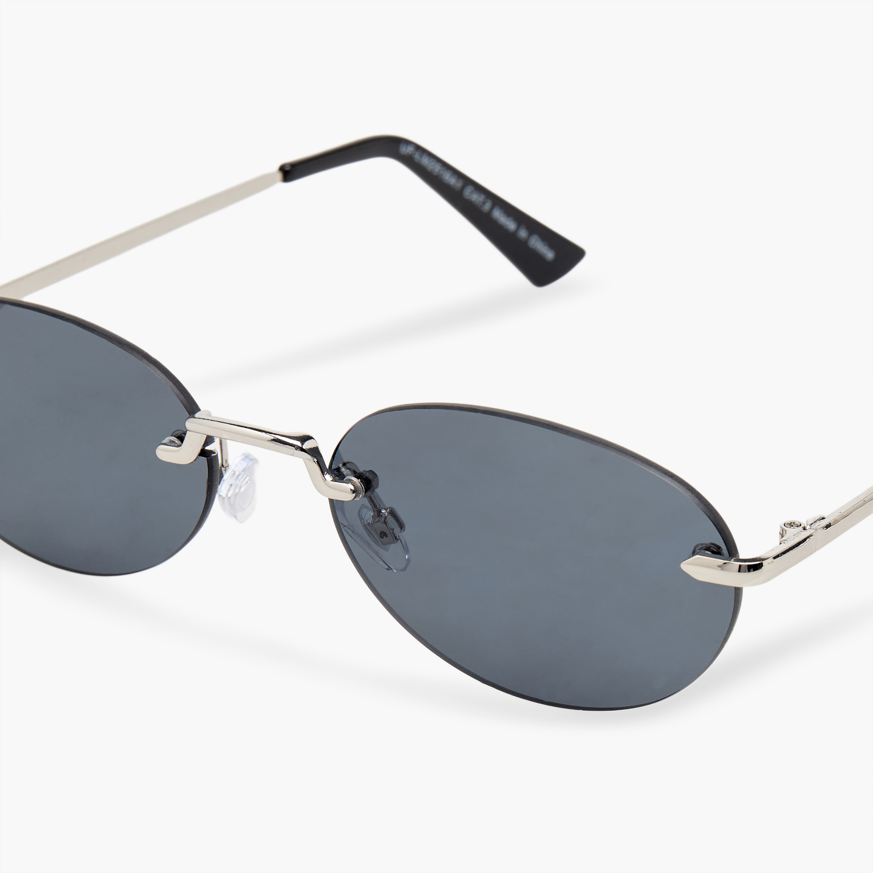 نظارة شمسية بيضاوية بعدسات رمادي-women-sunglasses-image-5
